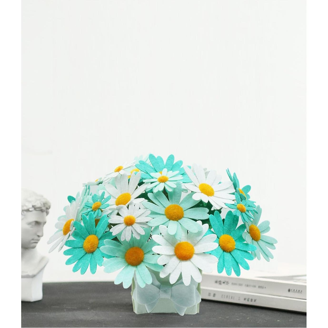 Kit de Manualidades de Flores BAZIMA - Ramo de Margaritas Fieltro