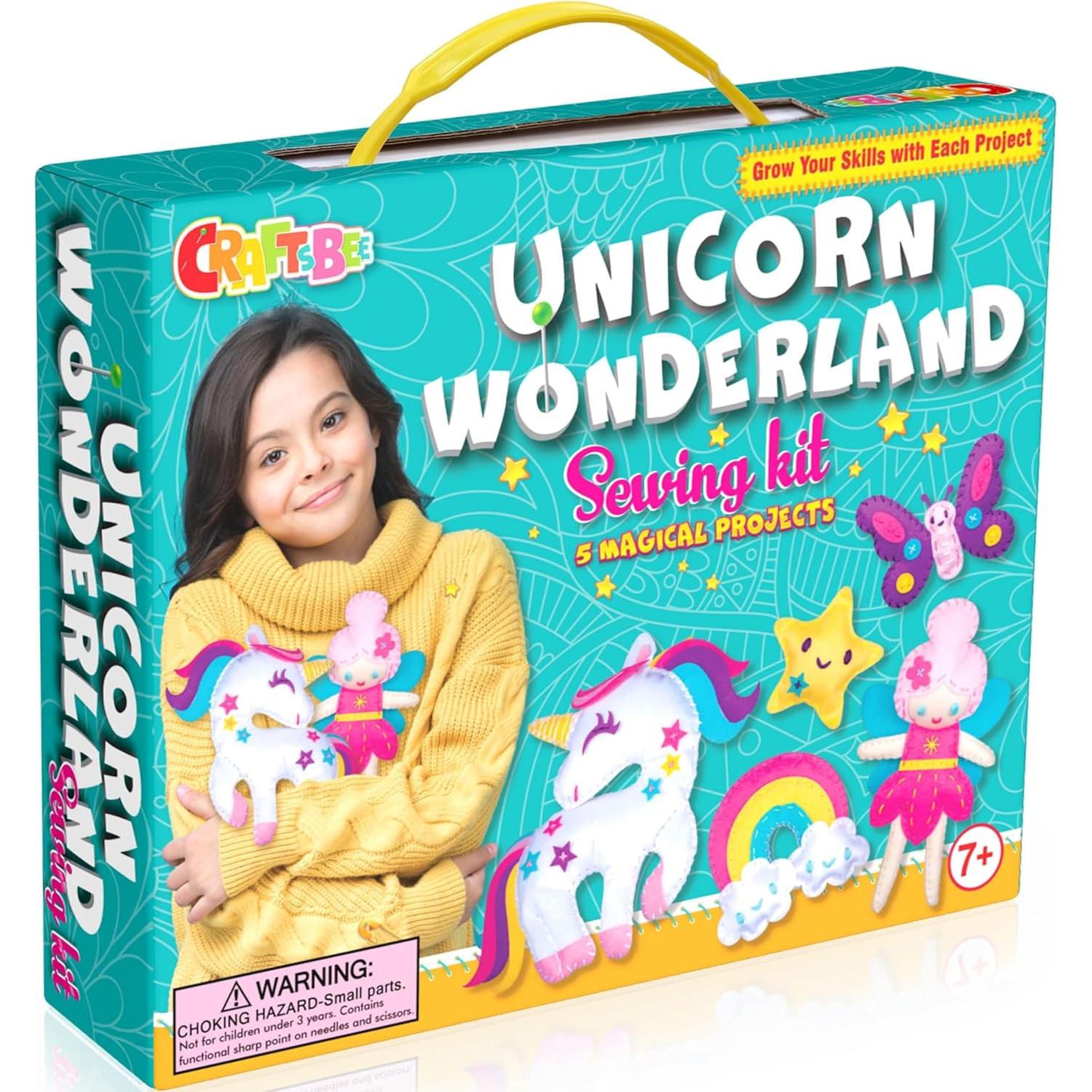 Kit de Costura Mágico CRAFTSBEE Unicornio - 5 Proyectos DIY