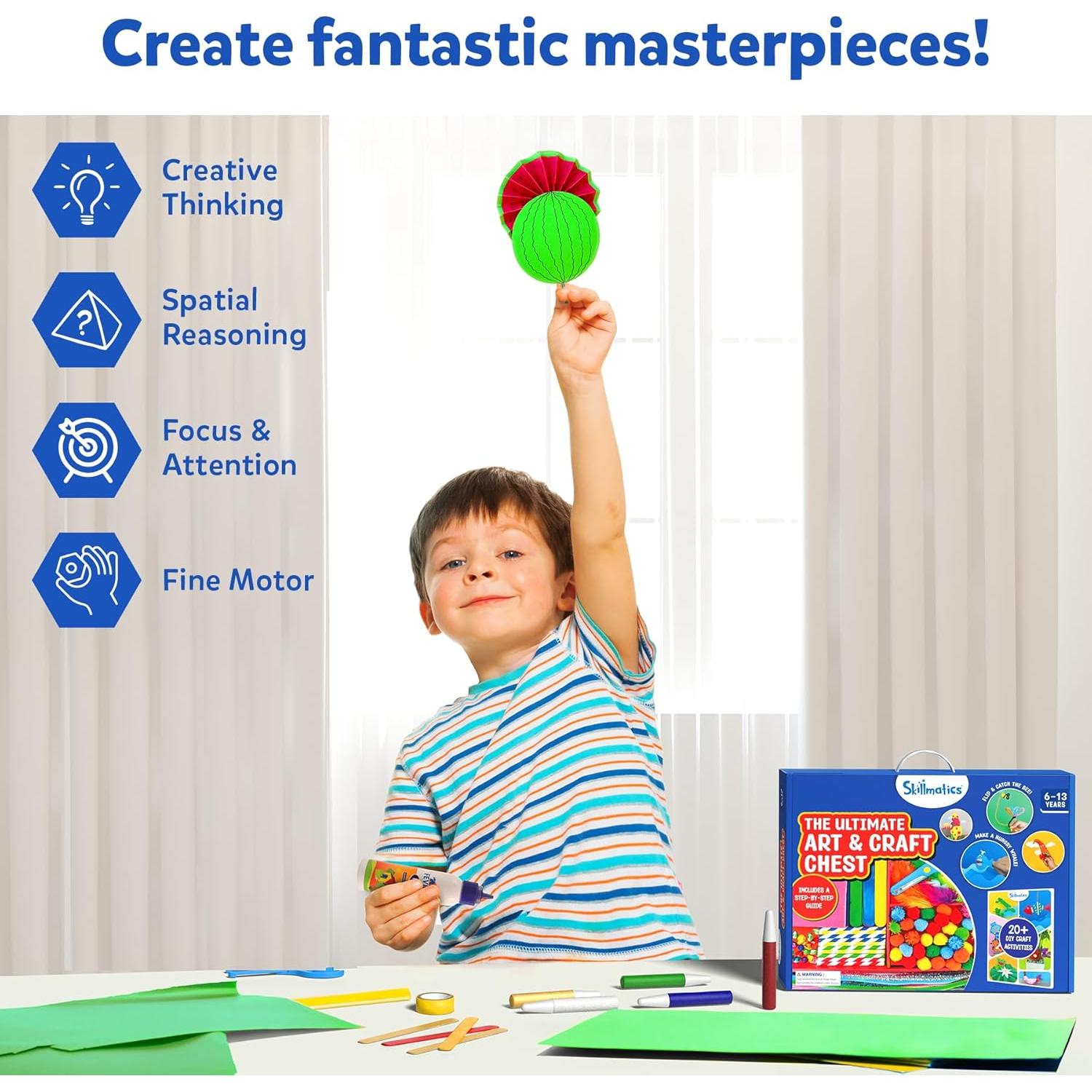 Kit de Arte y Manualidades Skillmatics - 2000 Piezas DIY para Niños