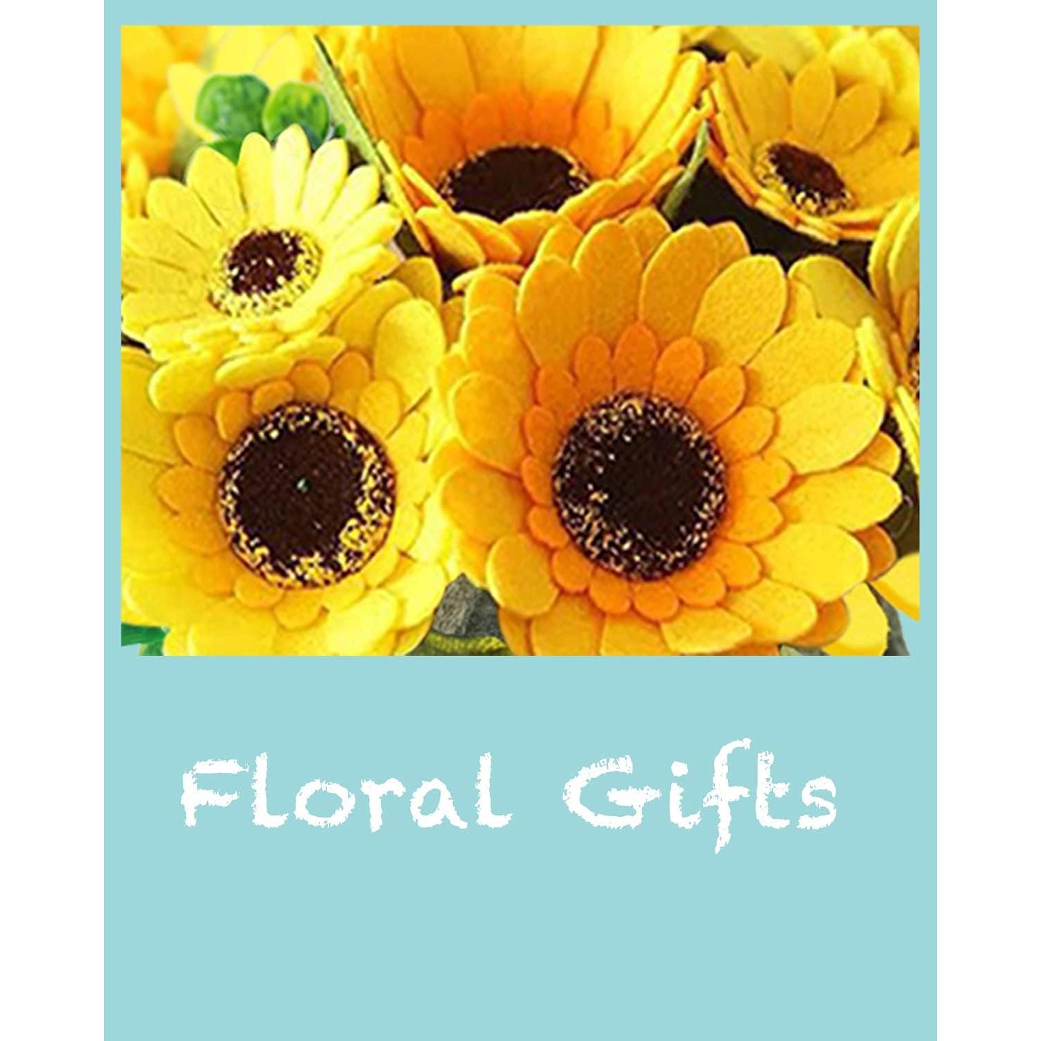 Kit de Manualidades de Flores de Fieltro BAZIMA - Girasoles DIY