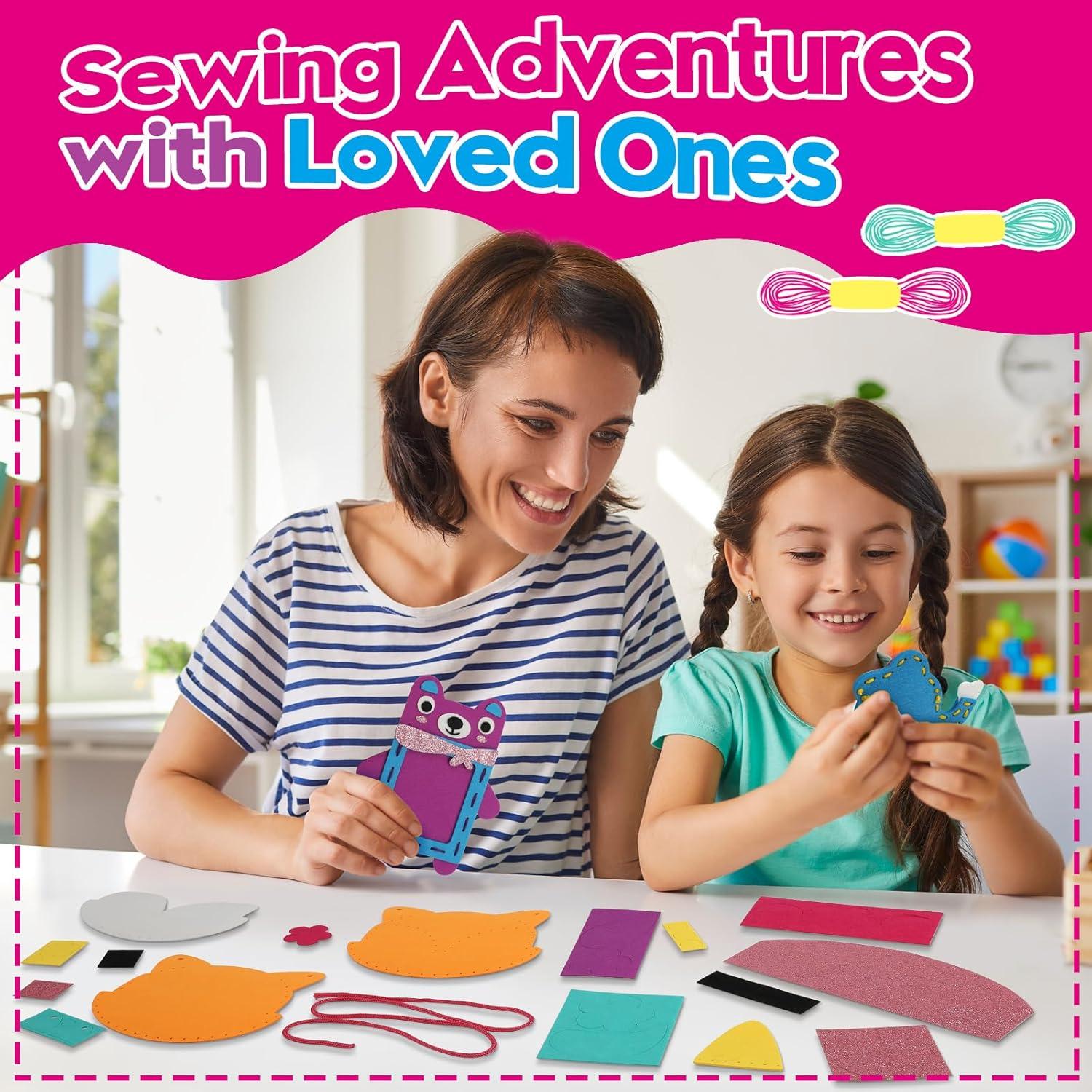 Kit de Costura para Niñas SparkleMe - 7 Proyectos DIY Coloridos