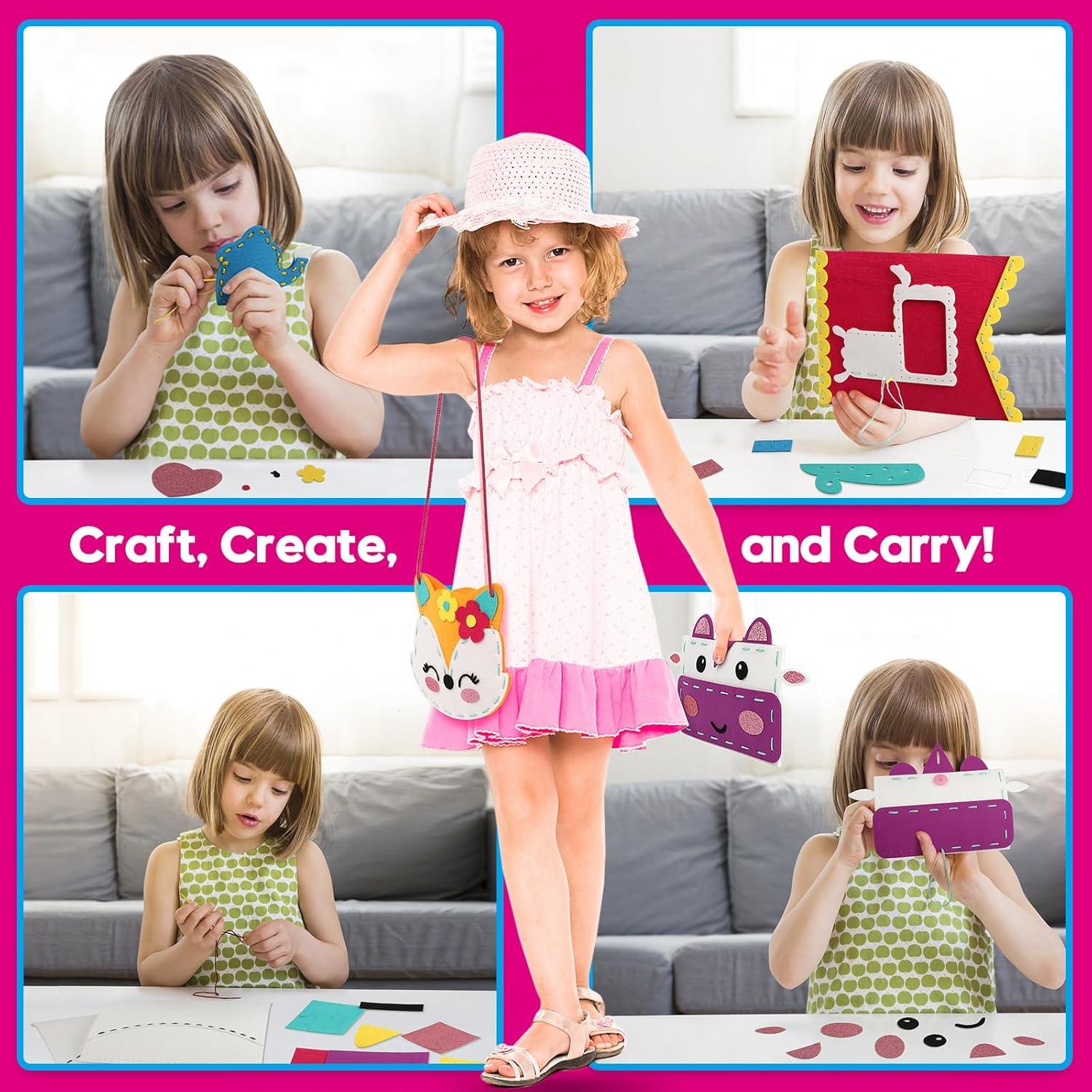 Kit de Costura para Niñas SparkleMe - 7 Proyectos DIY Coloridos