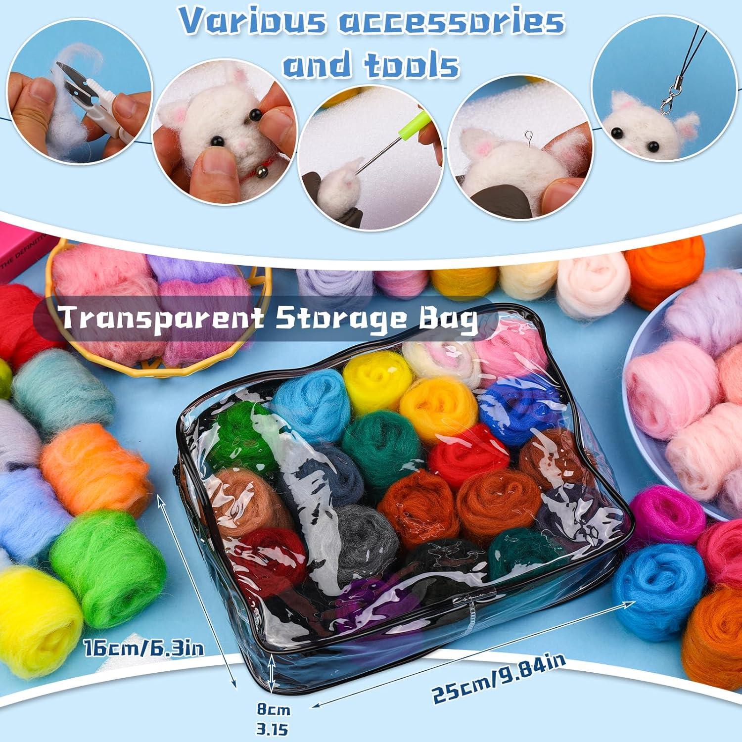 Kit de Agujas de Feltro SOCNITC 70 Colores con Herramientas