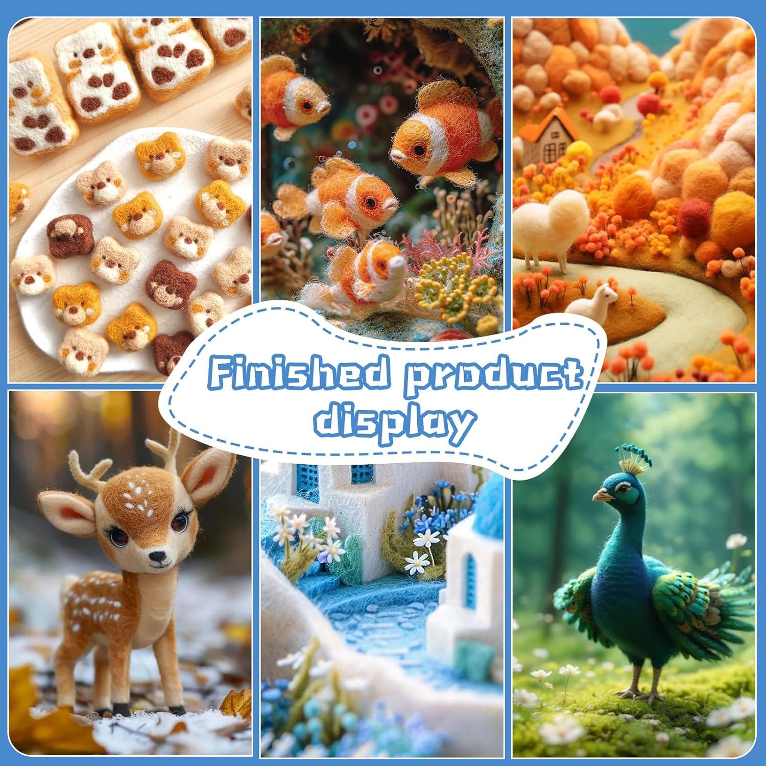 Kit de Agujas de Feltro SOCNITC 70 Colores con Herramientas