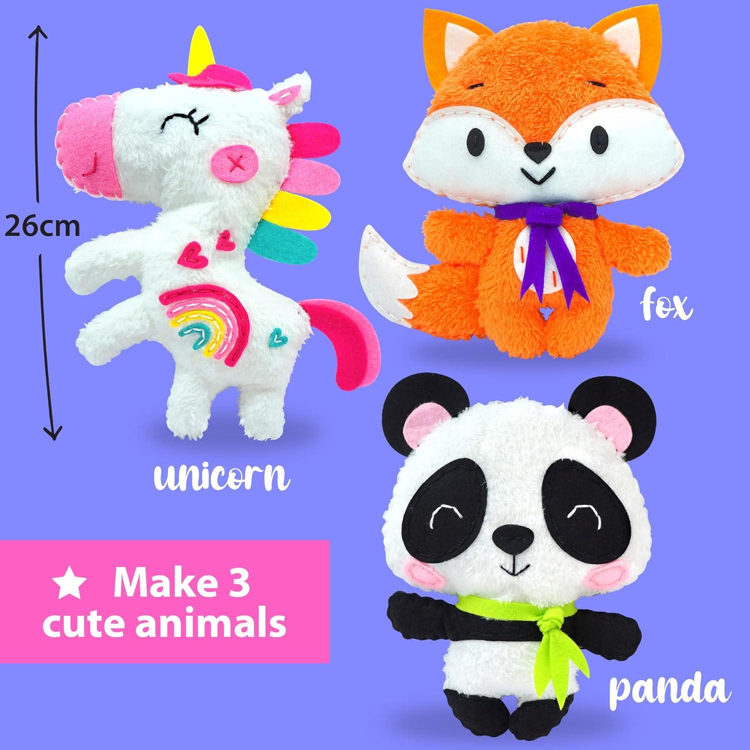 Kit de Costura KRAFUN para Niños Unicornio y Animales
