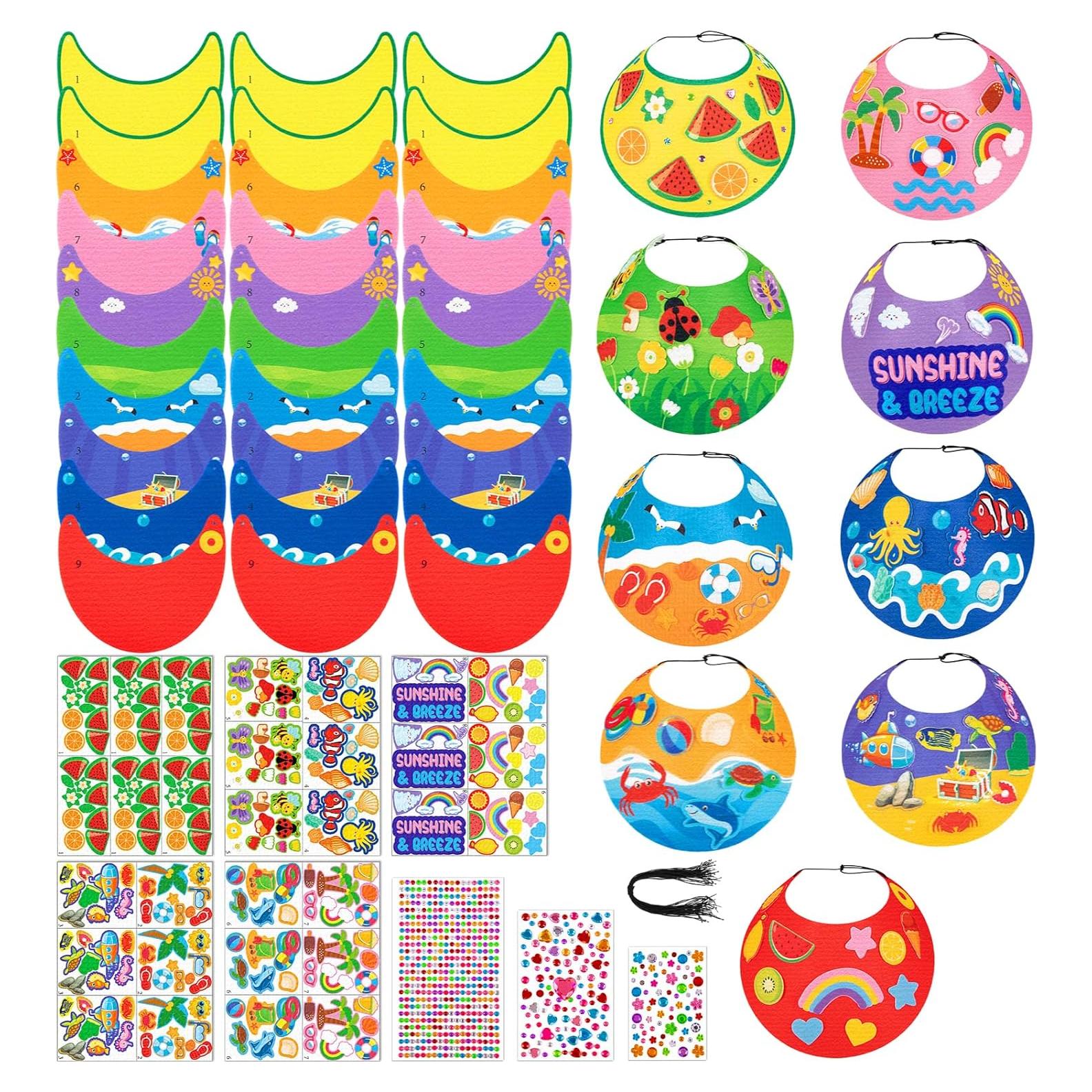 Kits de Manualidades de Verano 30 Sombreros Visera Fieltro