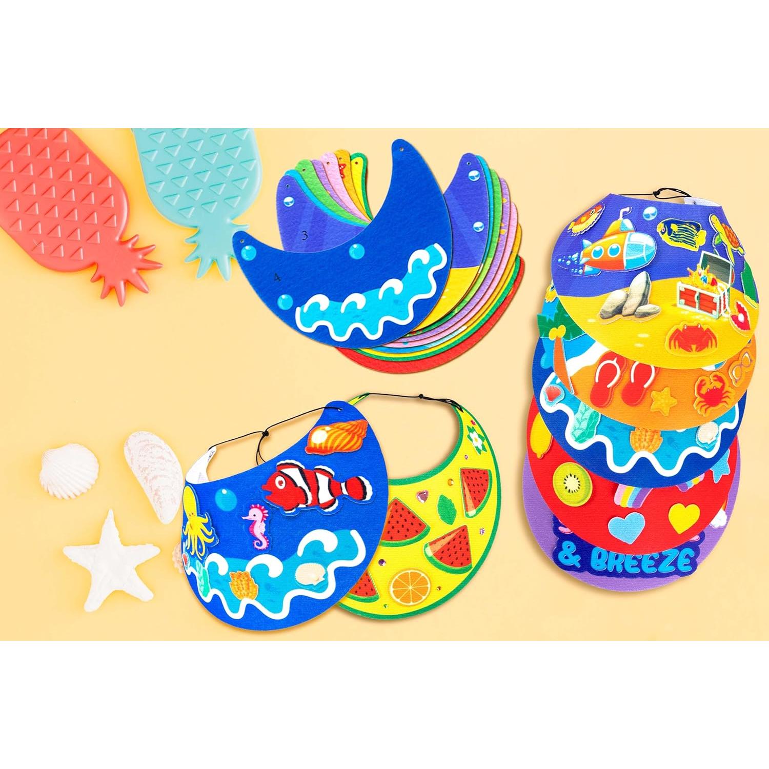 Kits de Manualidades de Verano 30 Sombreros Visera Fieltro