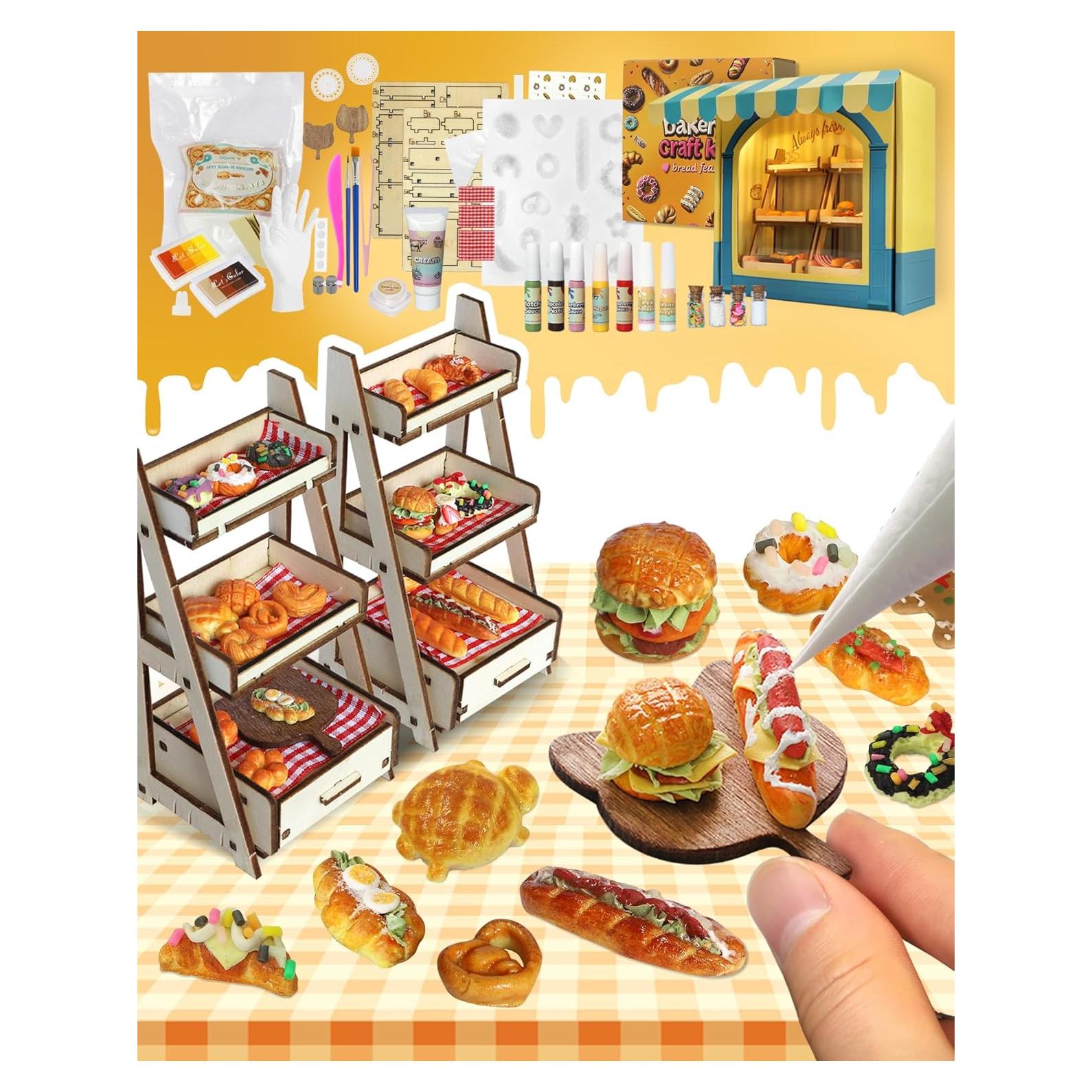 Kit de Manualidades de Arcilla Secada al Aire iLAND 150g Mini Comida