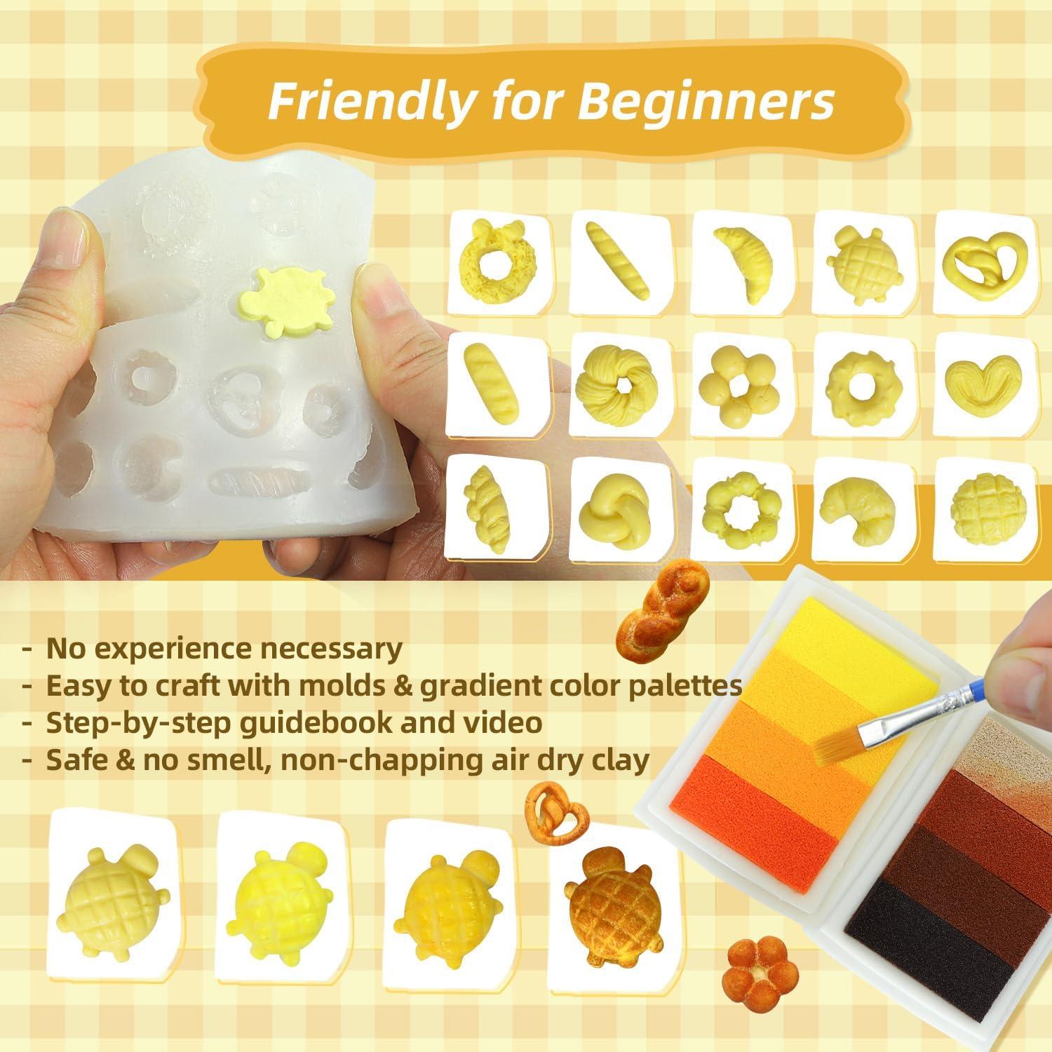 Kit de Manualidades de Arcilla Secada al Aire iLAND 150g Mini Comida