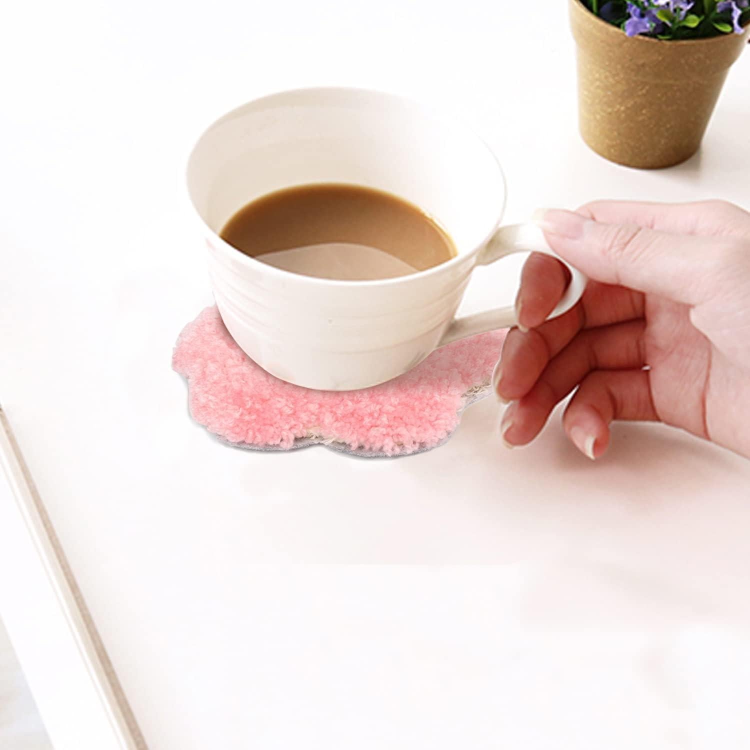 Kit de Posavasos de Aguja de Punch Longan Craft 21 Piezas