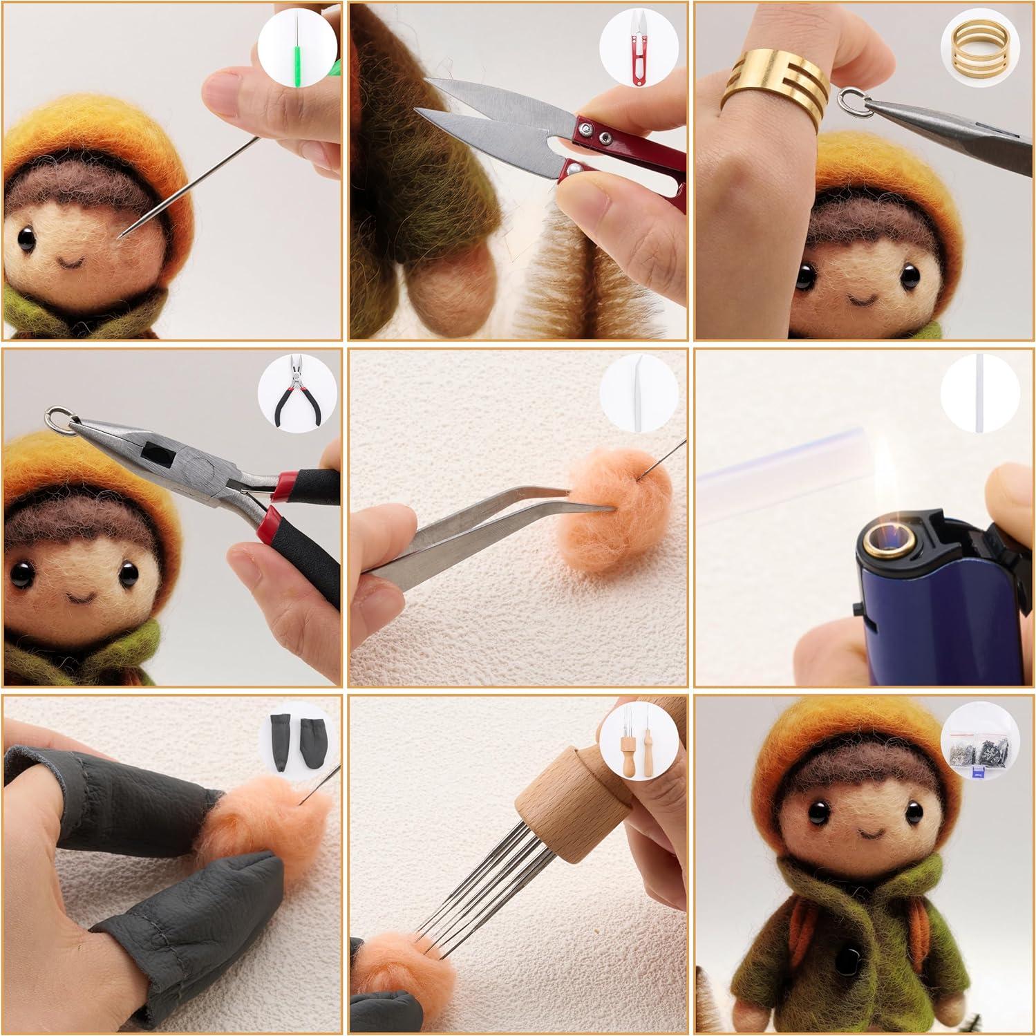 Kit de Fieltro con Aguja DF DUALFERV - 50 Colores Premium