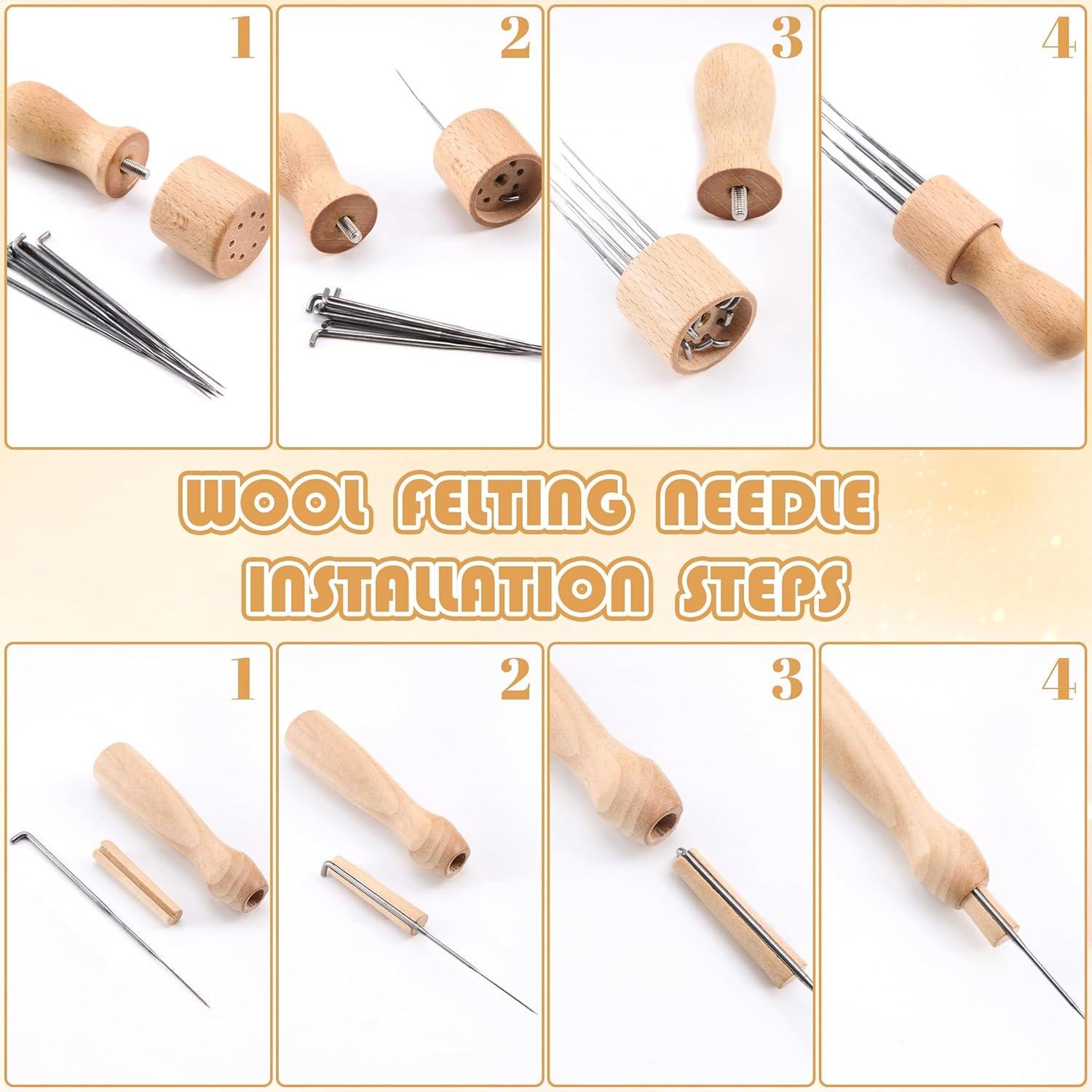 Kit de Fieltro con Aguja DF DUALFERV - 50 Colores Premium