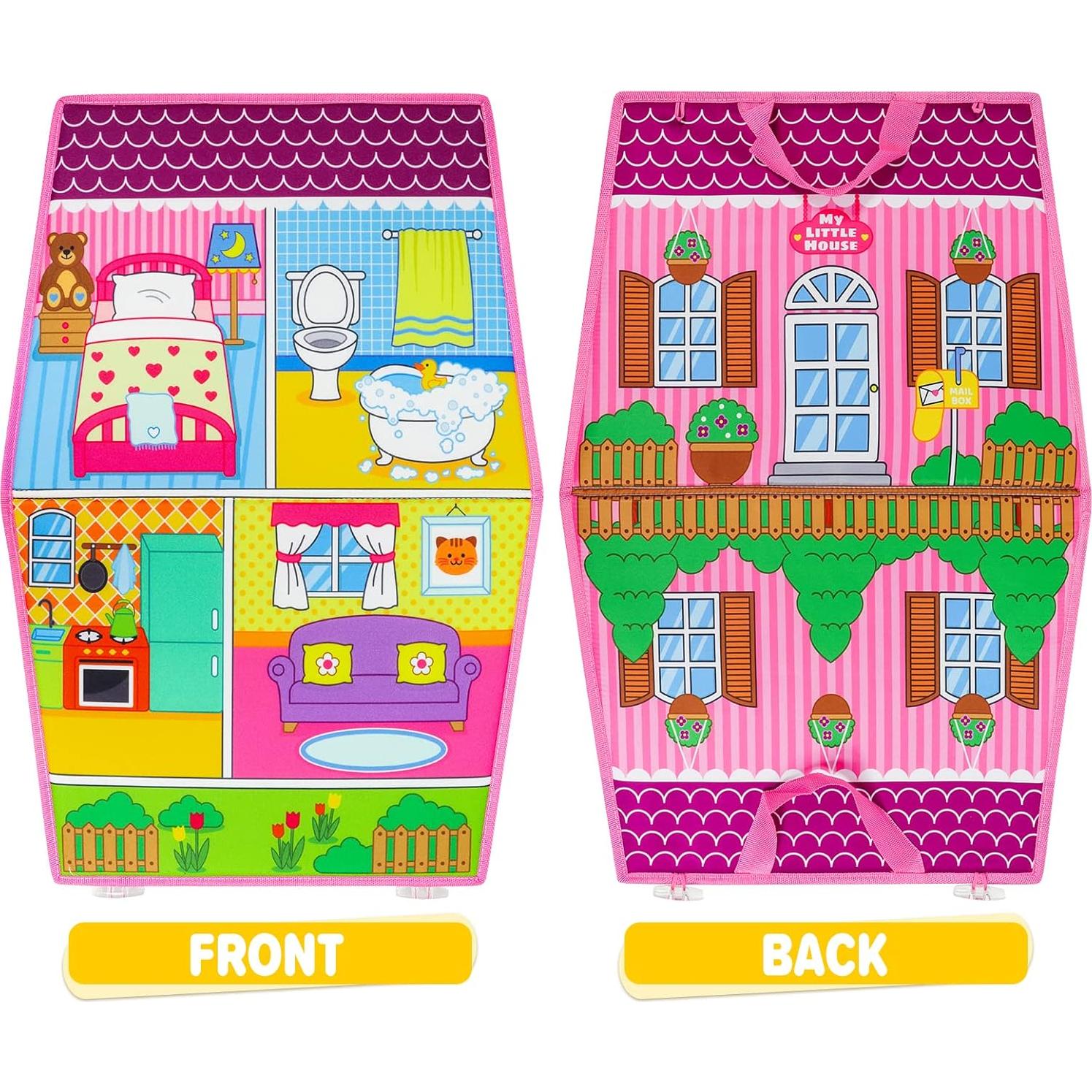 Conjunto de Tablero de Fieltro OKOOKO 35 Piezas Moda Rosa