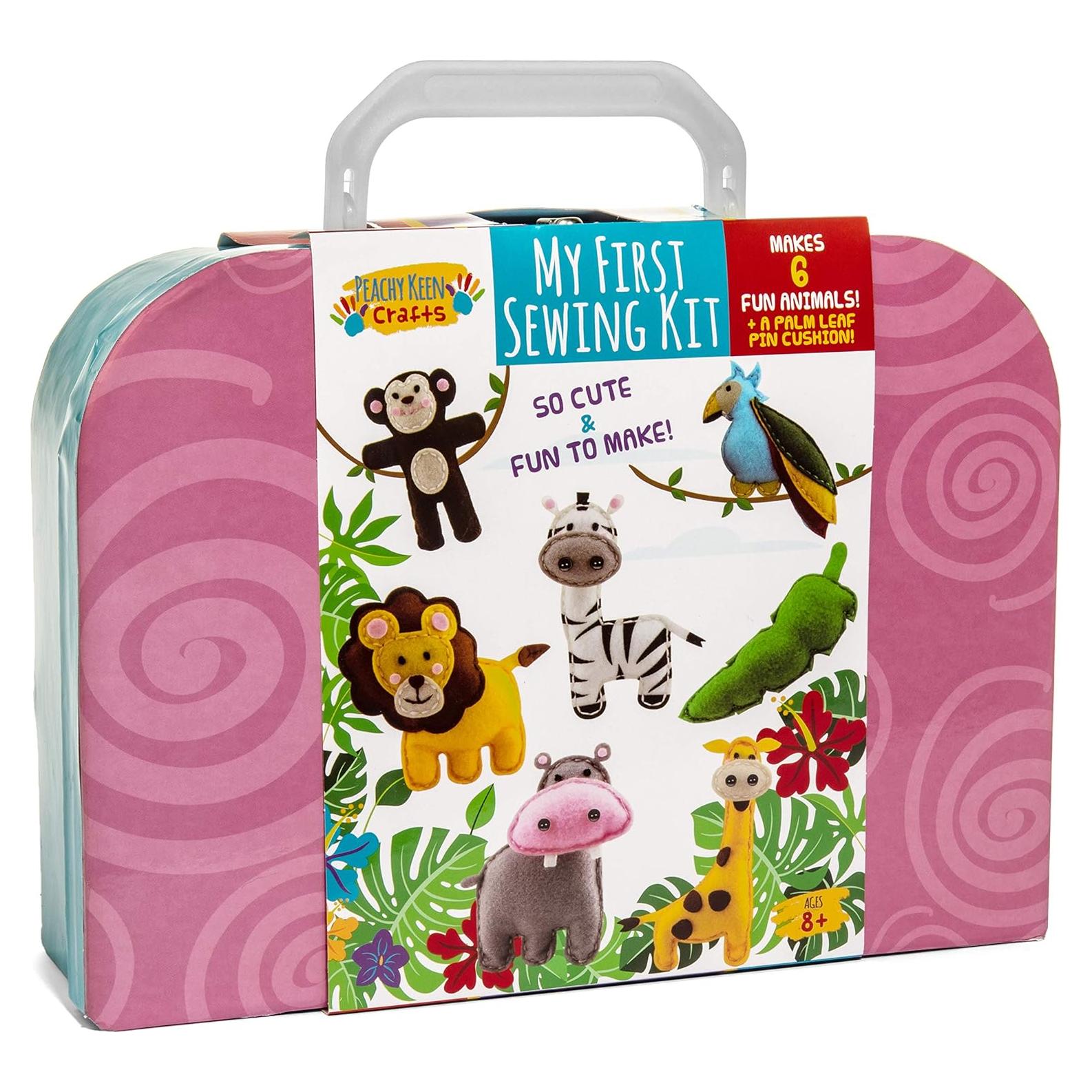 Kit de Costura para Niños Peachy Keen Crafts - 7 Proyectos