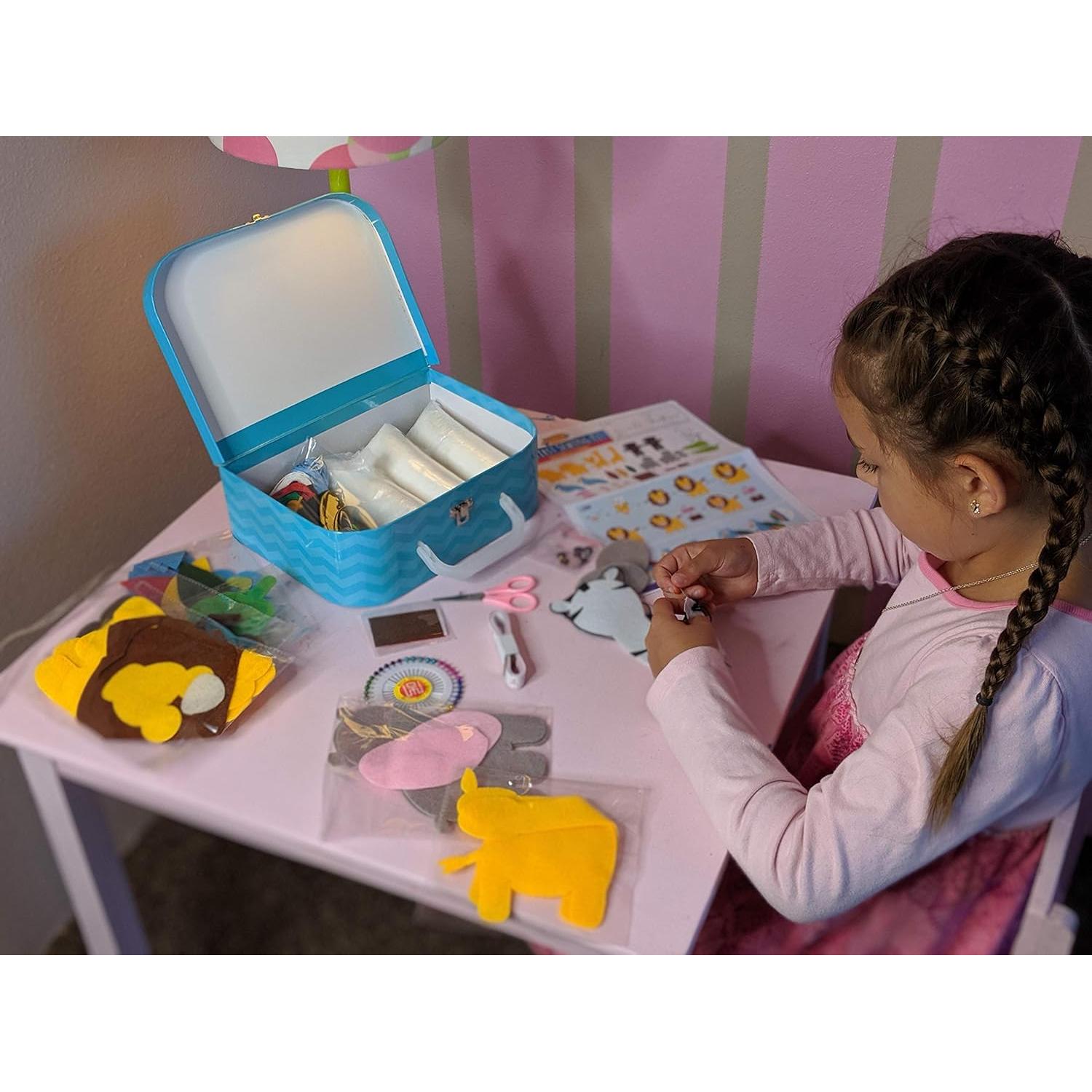 Kit de Costura para Niños Peachy Keen Crafts - 7 Proyectos