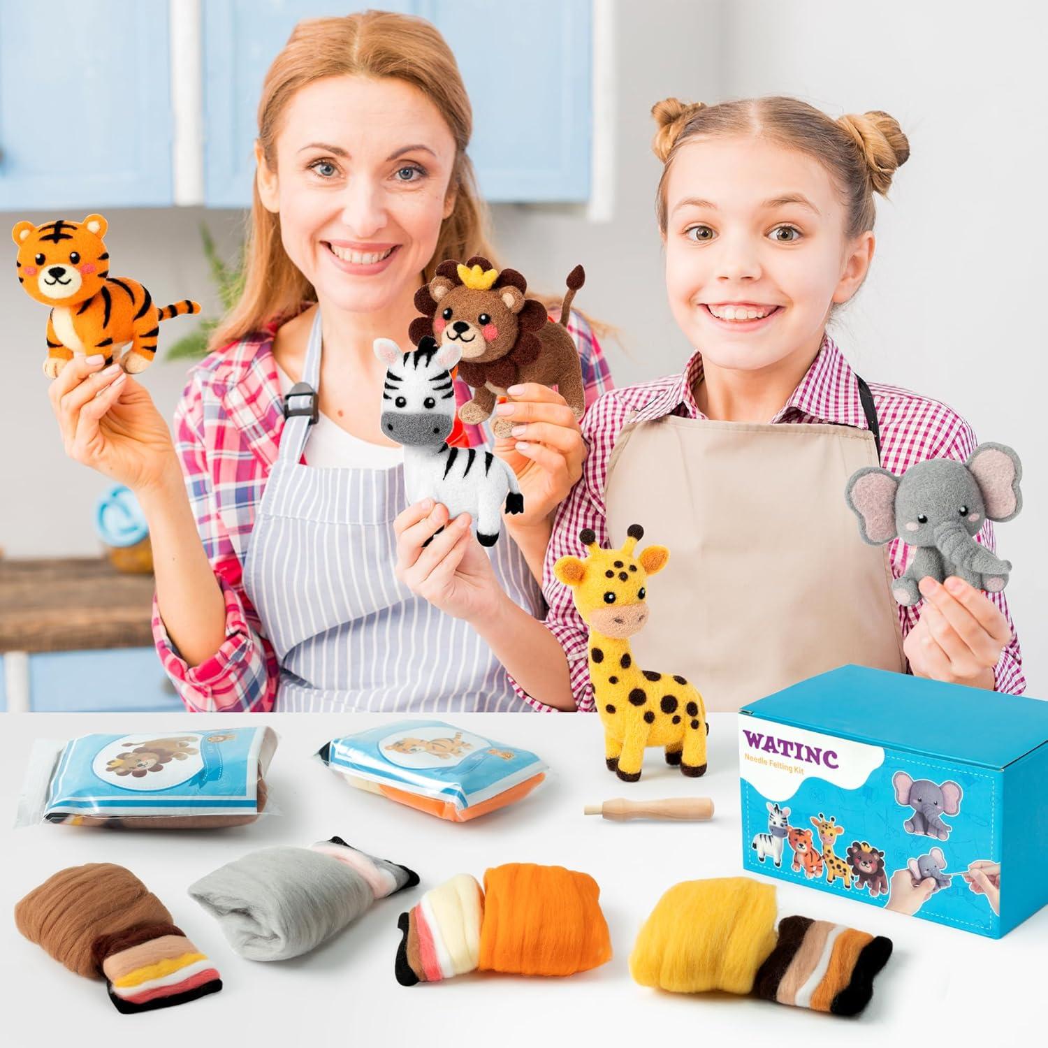 Kit de Fieltro de Agujas WATINC para Animales Salvajes - 5 Herramientas
