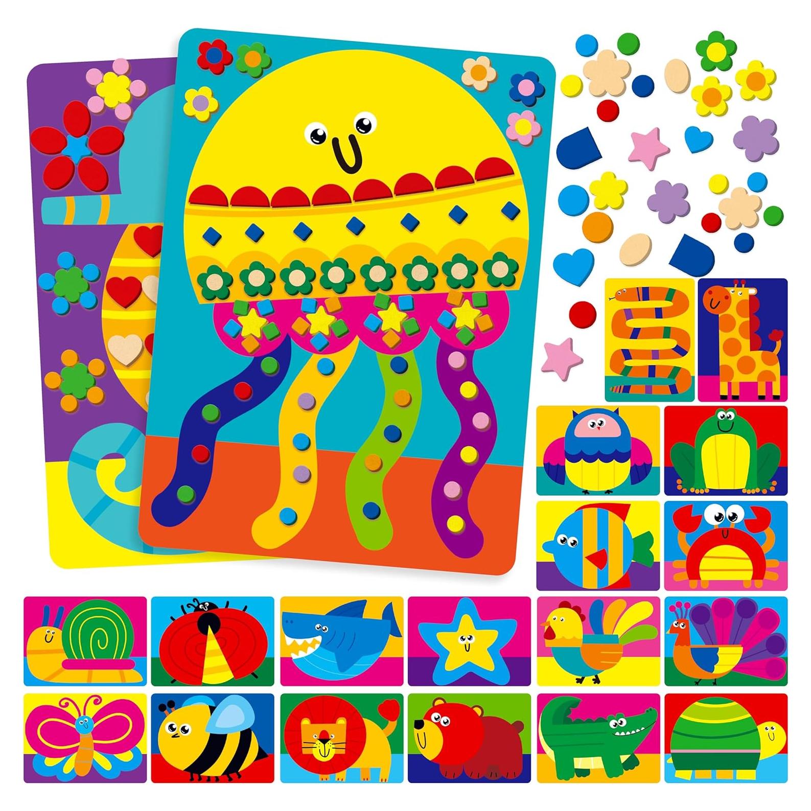 Kit de Manualidades con Stickers de Espuma SpriteGru - 1660 Piezas
