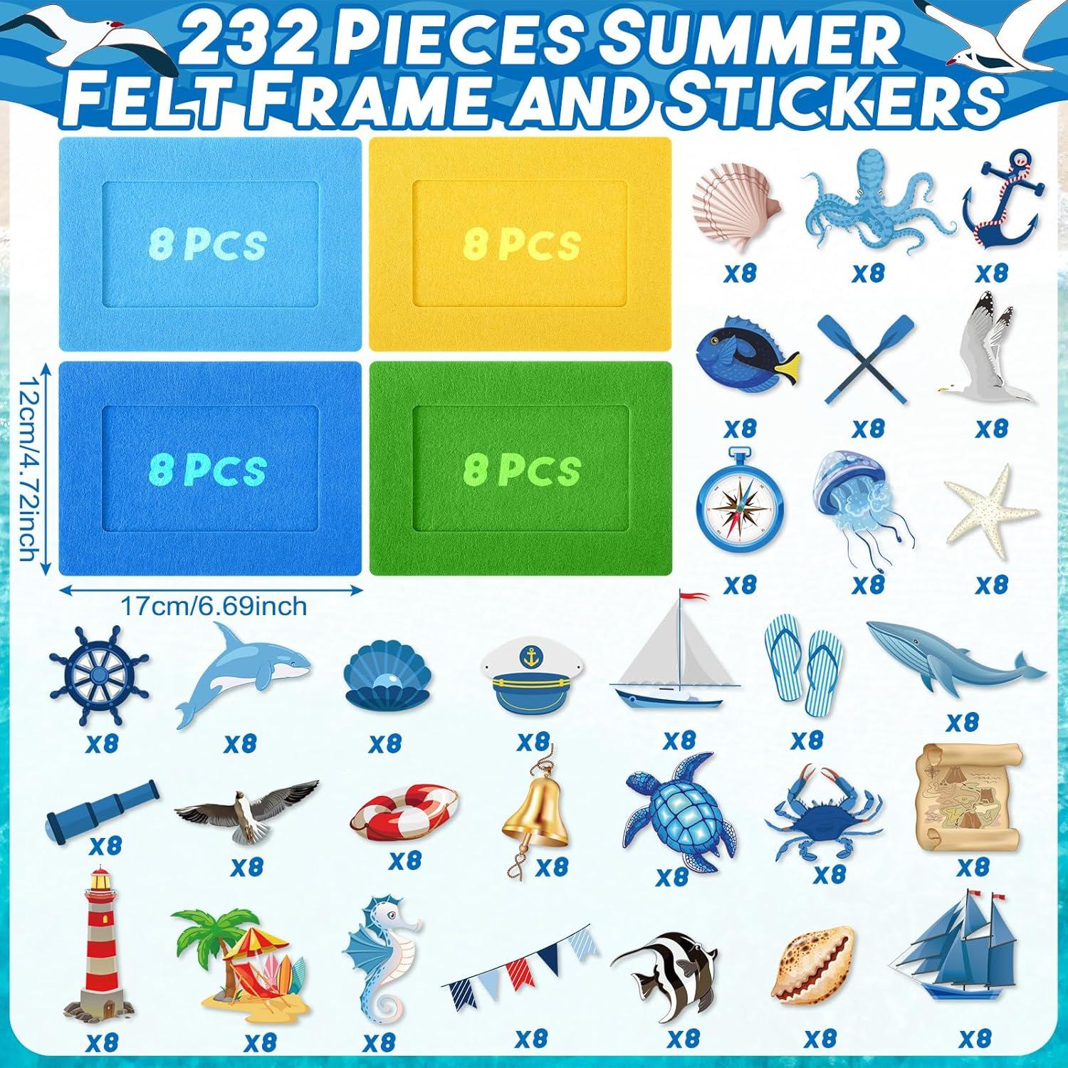 Kit de Manualidades Marsui 232 Piezas Verano Océano DIY