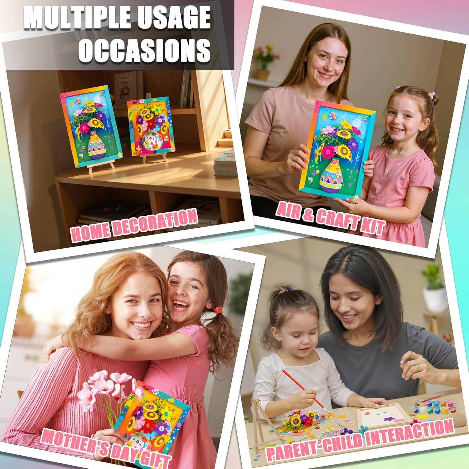 Kit de Manualidades para Niñas FTBox - Pintura Jarrón 3D