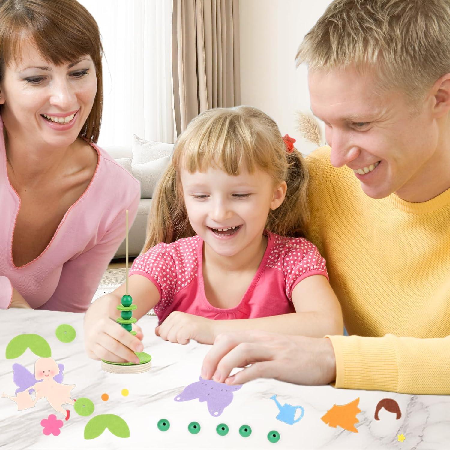 Kit de Manualidades Coola Flores de Madera para Niños 3-12 Años