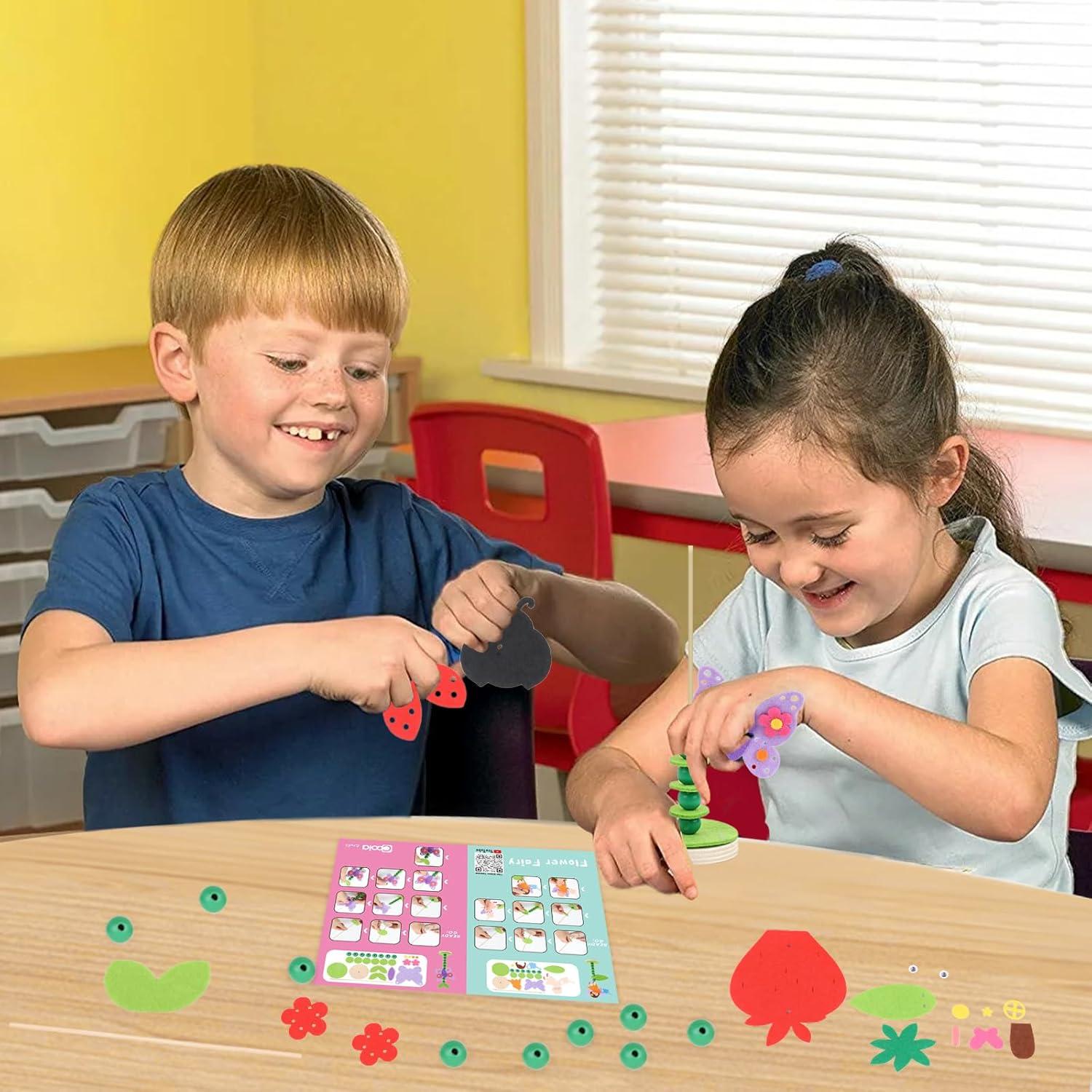Kit de Manualidades Coola Flores de Madera para Niños 3-12 Años