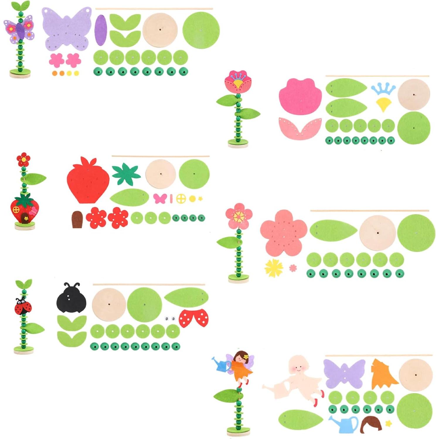 Kit de Manualidades Coola Flores de Madera para Niños 3-12 Años