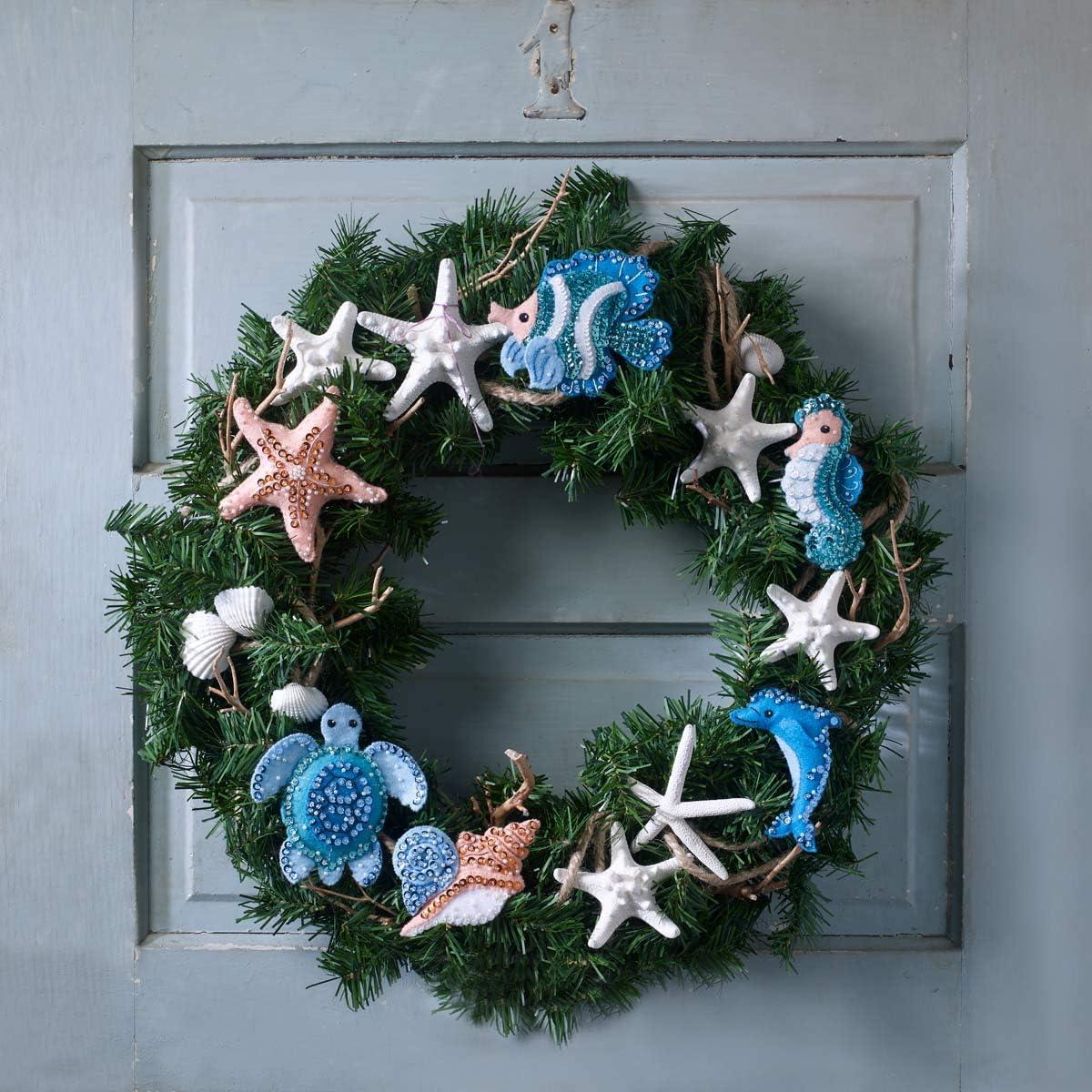 Kit de Adornos de Fieltro Bucilla Bajo el Mar - 6 Piezas