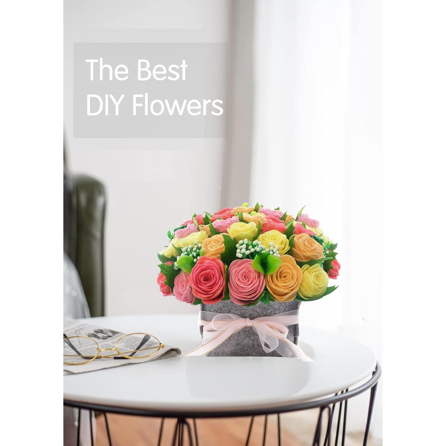 Kit de Manualidades de Flores de Fieltro BAZIMA ALICE - Ramo DIY