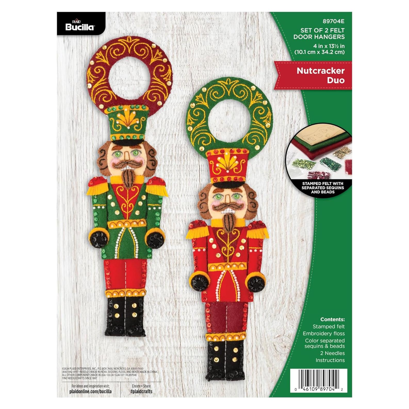 Kit de Colgador de Puerta Bucilla Dúo de Cascanueces 2 Piezas