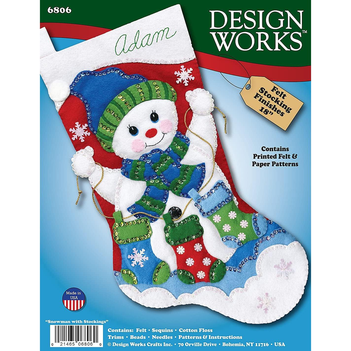 Kit de Calcetín de Fieltro DesignWorks 45.72 cm Varios