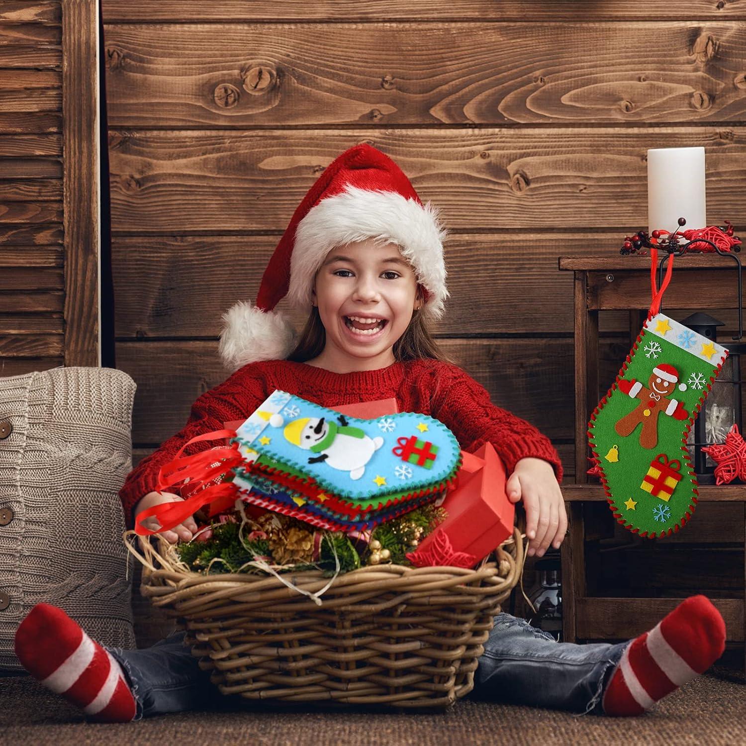 Kit de Costura de Calcetines de Navidad Breling - 10 Piezas DIY