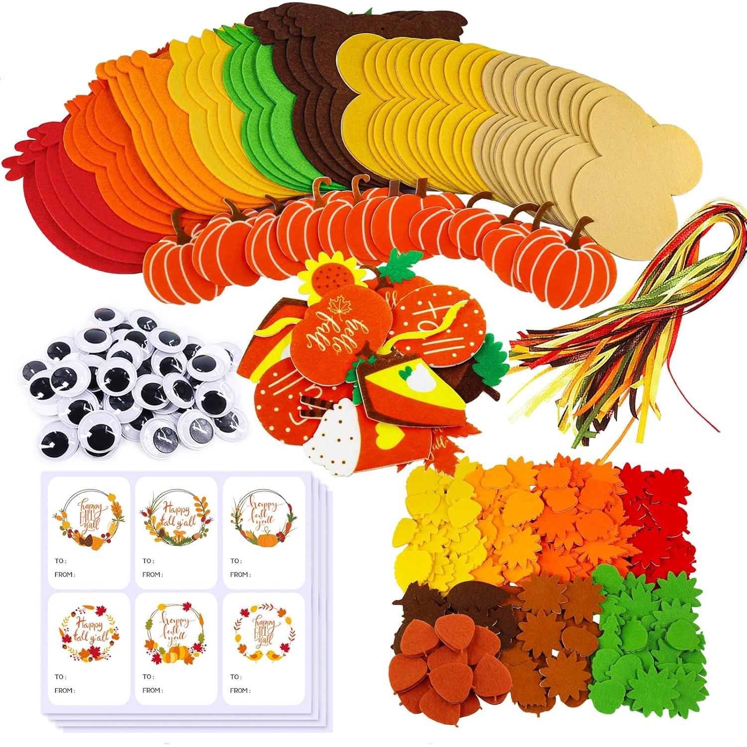Kits de Manualidades de Otoño Winlyn - 24 Piezas de Búho y Calabaza