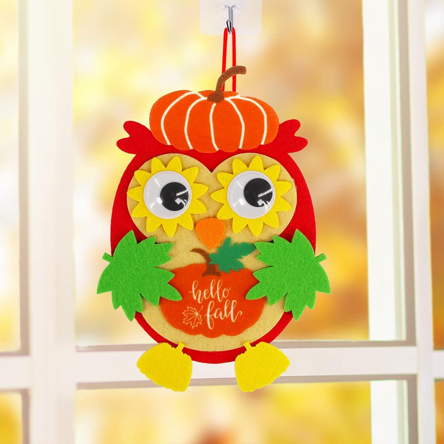 Kits de Manualidades de Otoño Winlyn - 24 Piezas de Búho y Calabaza