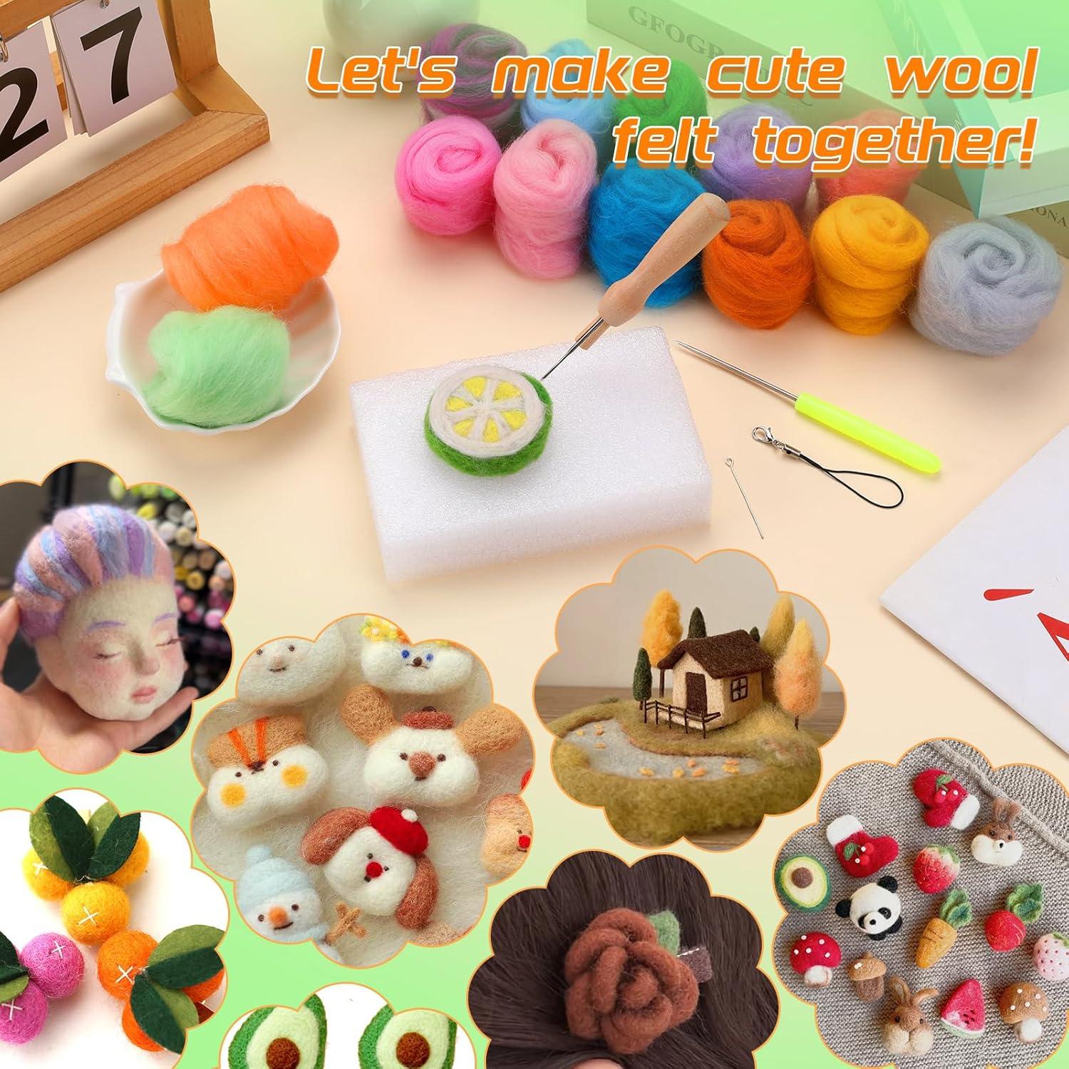 Kit de Fieltro con Agujas IMZAY - 149 Piezas para Principiantes