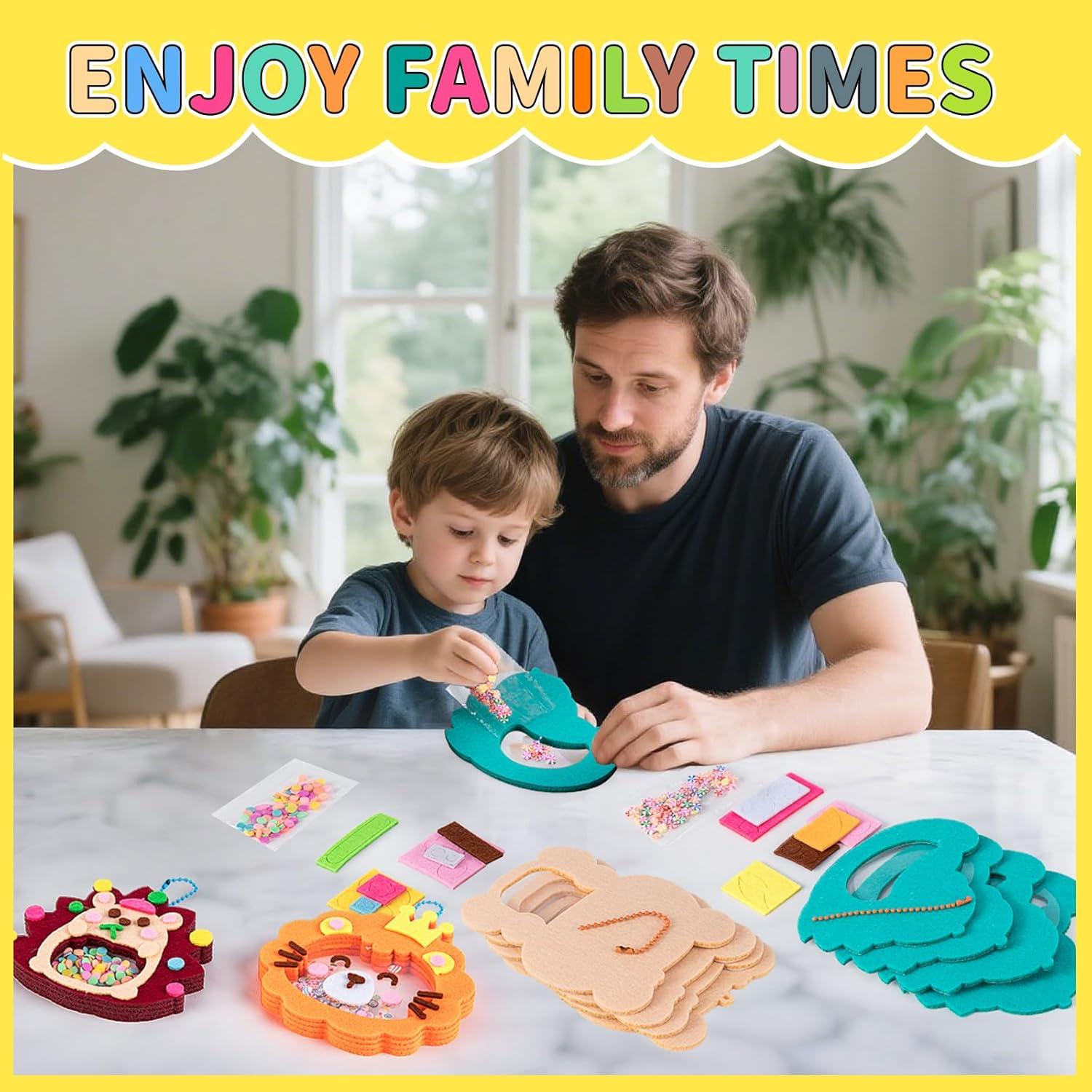 Kit de Manualidades DIY OZENT - Llaveros de Fieltro para Niños