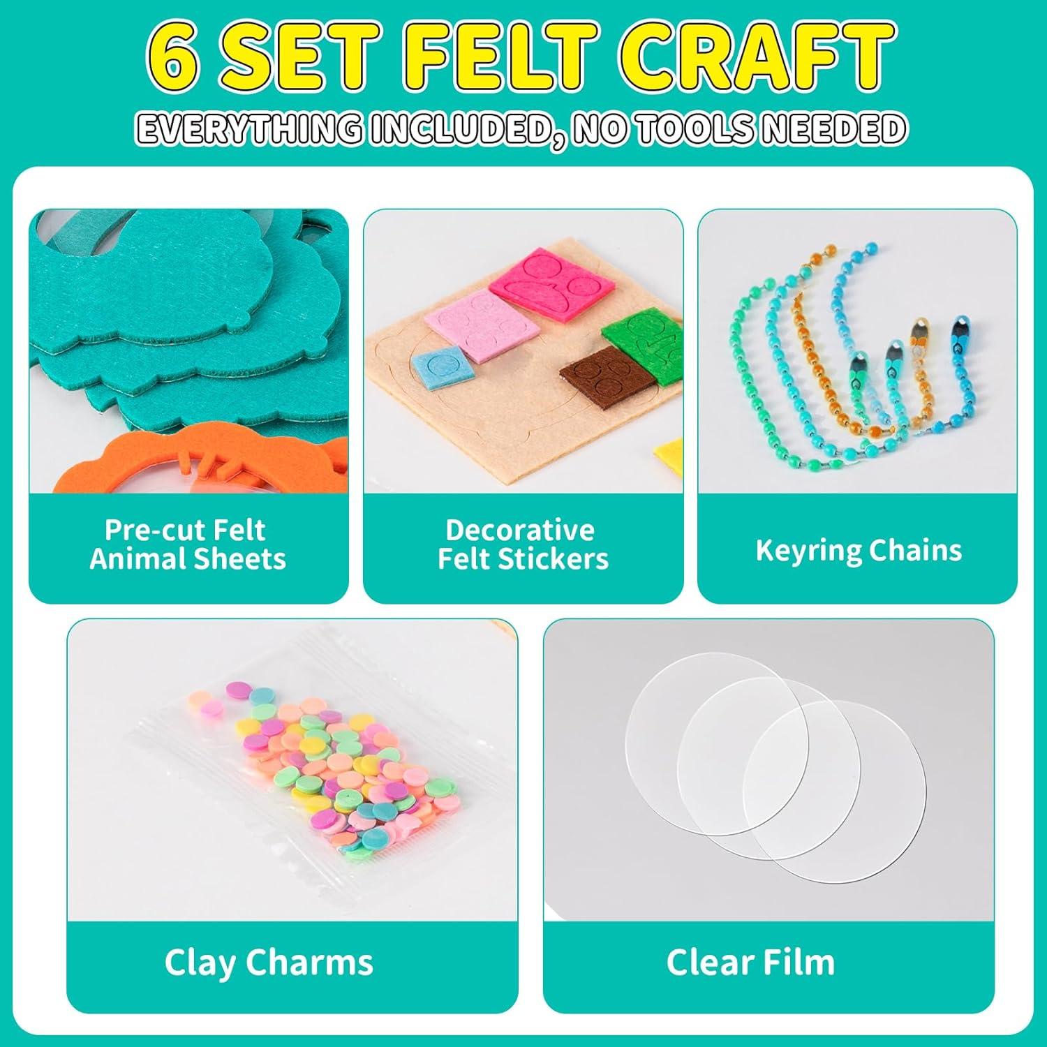 Kit de Manualidades DIY OZENT - Llaveros de Fieltro para Niños