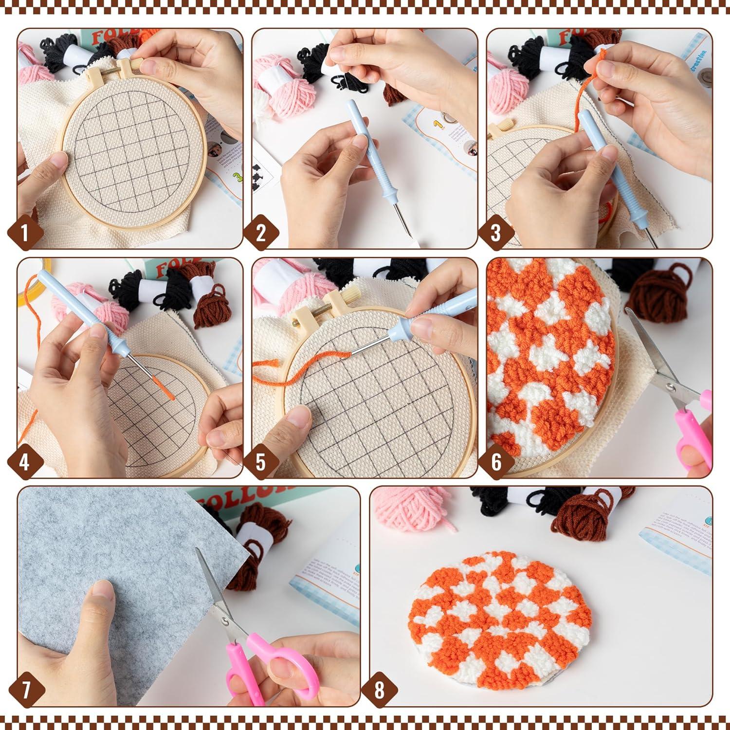 Kit de Posavasos de Aguja de Perforación WATINC - 22 Piezas