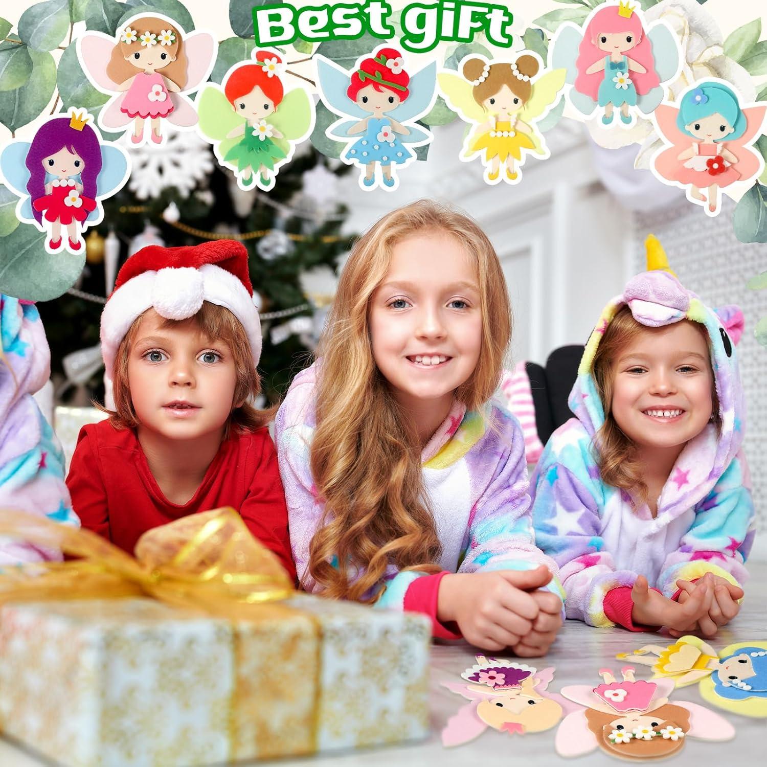 Kit de Manualidades de Hadas Geetery 24 Piezas Fieltro 3D