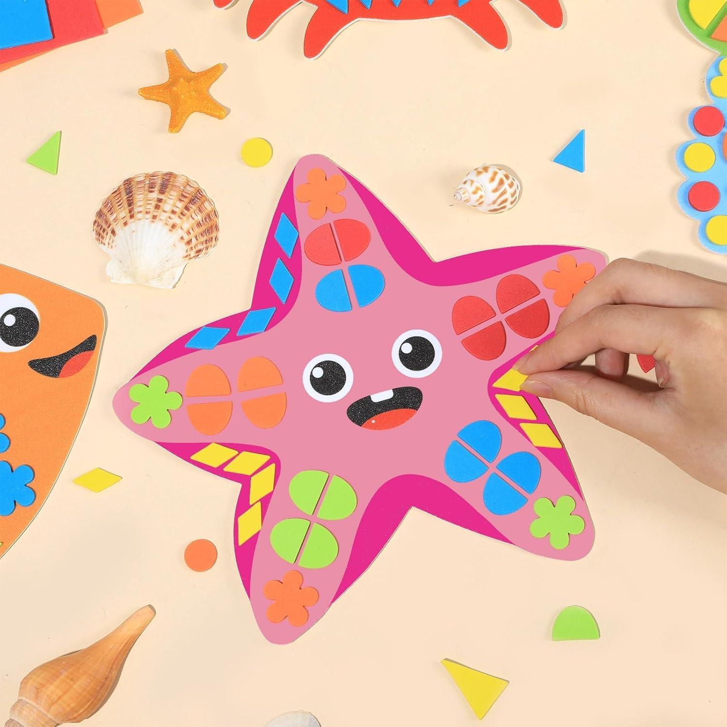 Kit de Stickers de Espuma 3D Lonfliness Animales Marinos