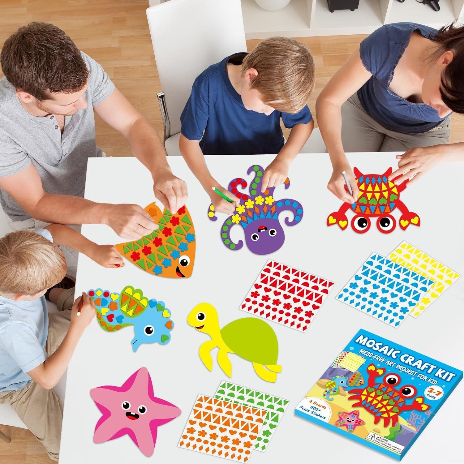 Kit de Stickers de Espuma 3D Lonfliness Animales Marinos