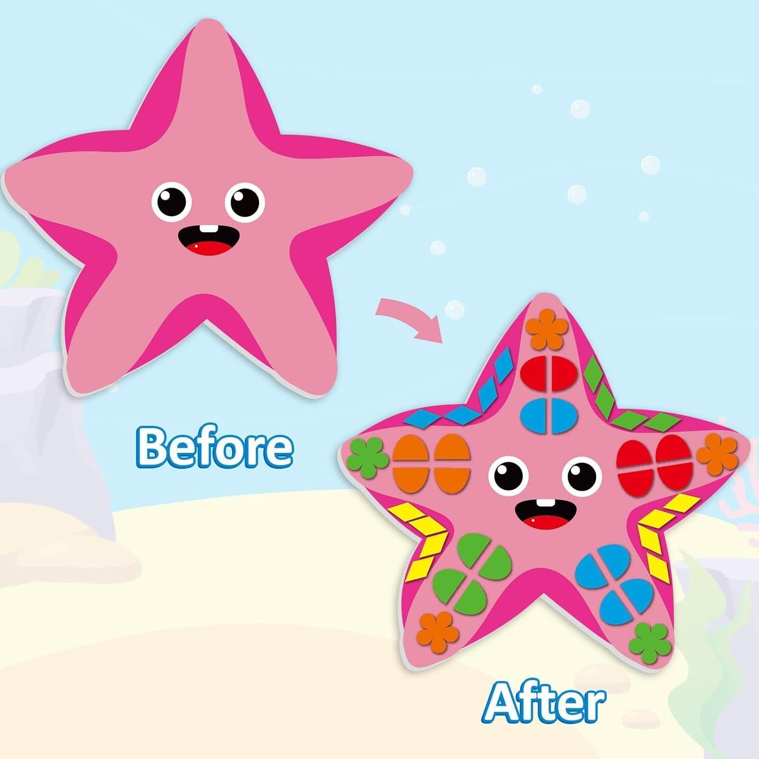 Kit de Stickers de Espuma 3D Lonfliness Animales Marinos