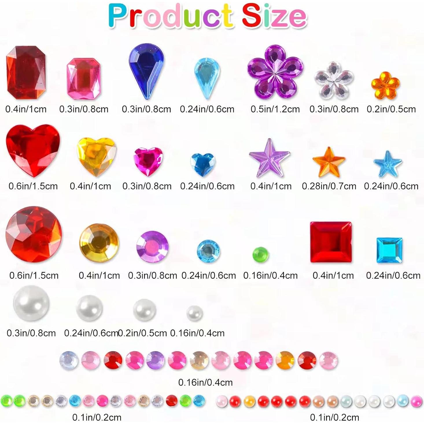 2774 Stickers de Gemas Brillantes MYDBUYSOME para Manualidades