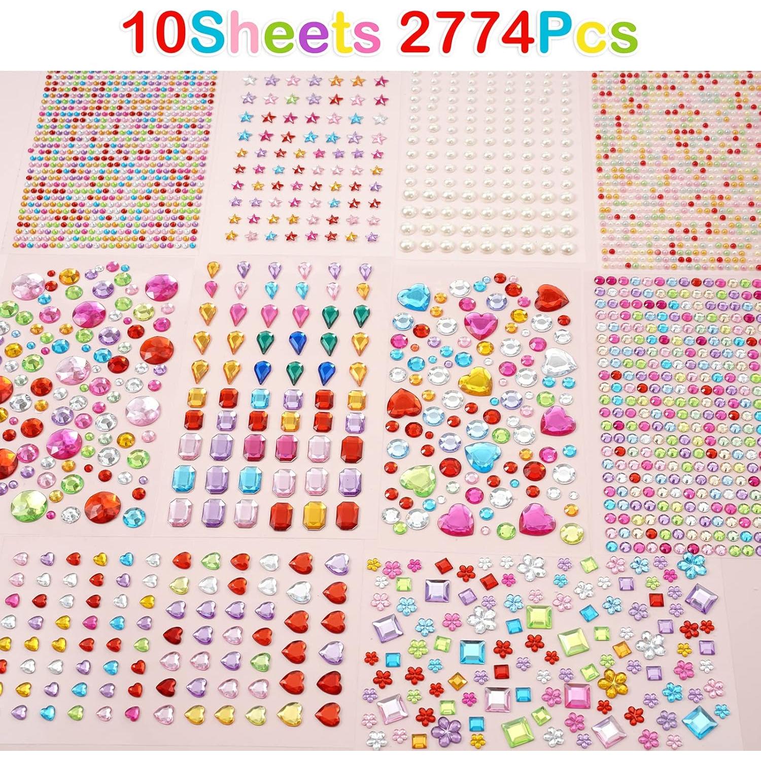 2774 Stickers de Gemas Brillantes MYDBUYSOME para Manualidades