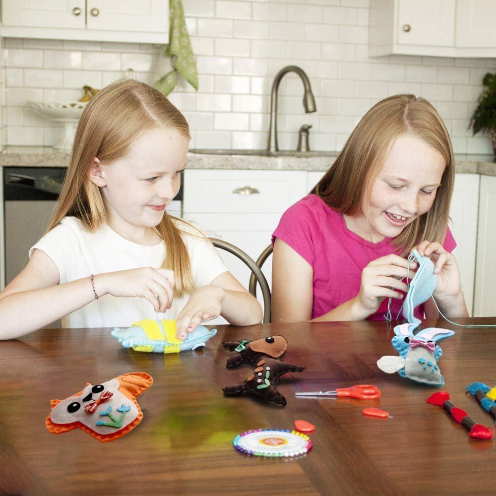 Kit de Costura DIY MOVEBO de Animales de Fieltro - 4 Proyectos