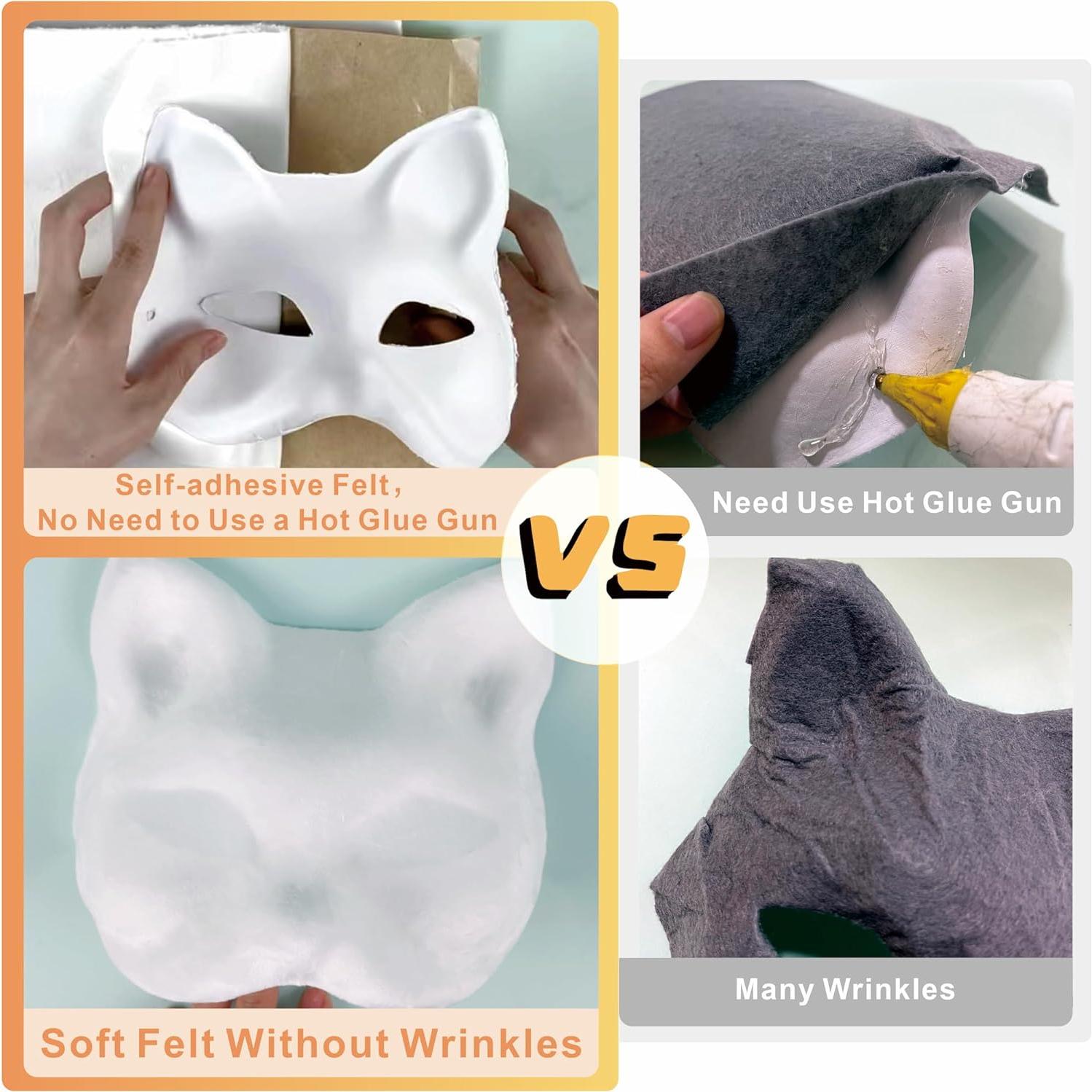 Kit de Máscaras Therian para Gato - 4 Piezas DIY Halloween