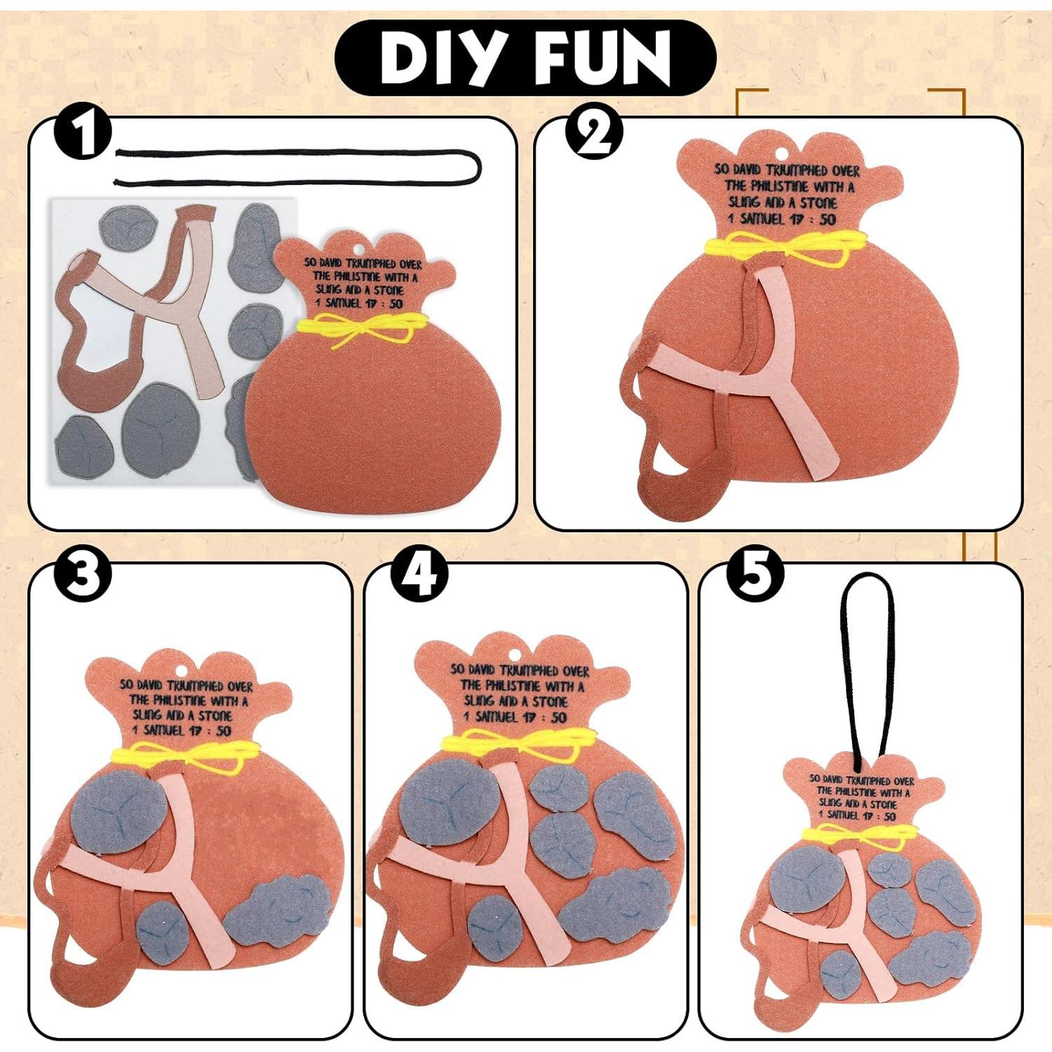 Kit de Manualidades David y Goliat 24 Piezas SmoothNovelty