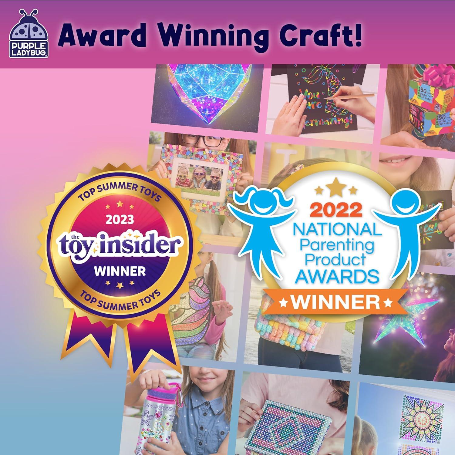 Kit de Manualidades para Hacer Diademas PURPLE LADYBUG - 39 Piezas