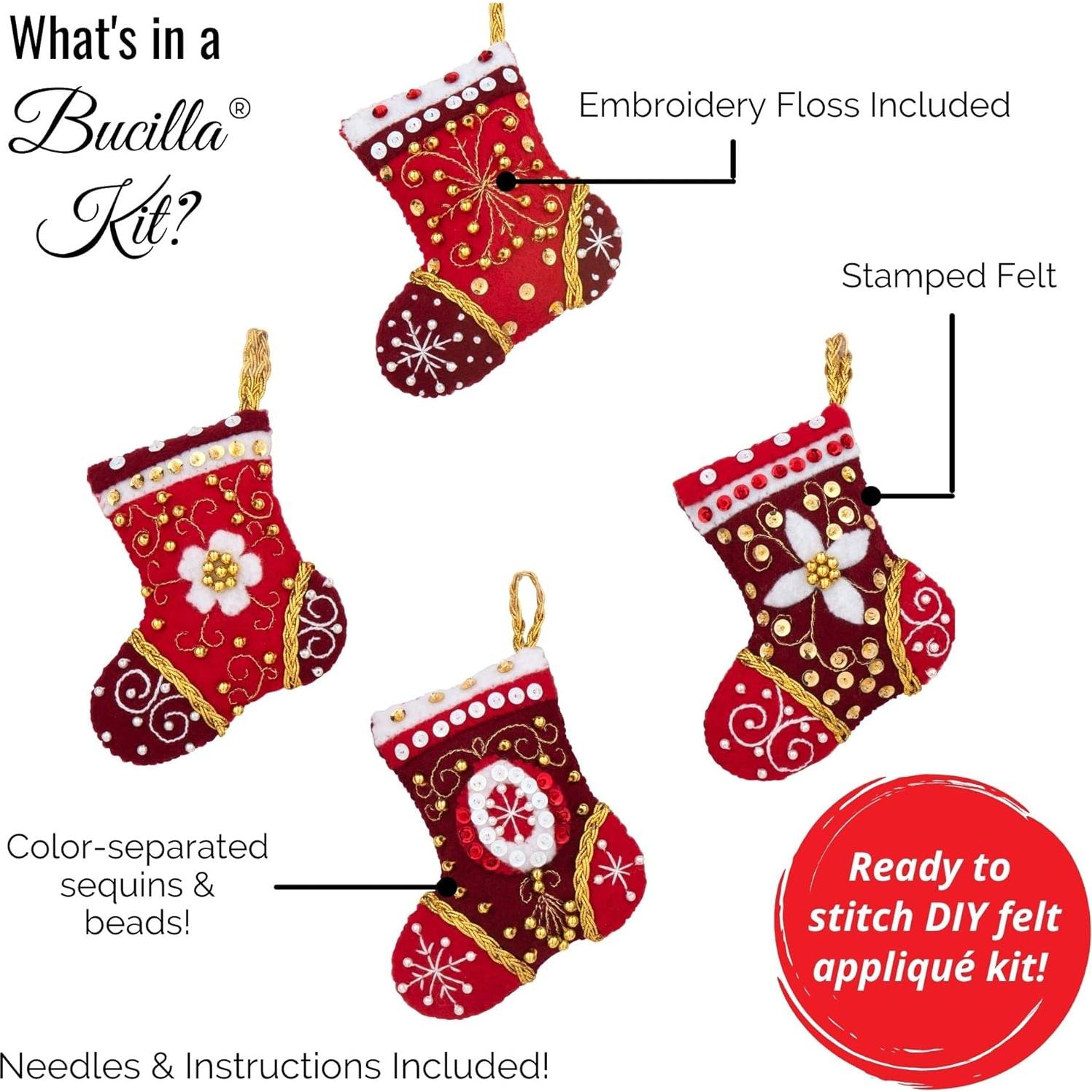 Kit de Adornos de Fieltro Bucilla Pascua 6 Piezas DIY