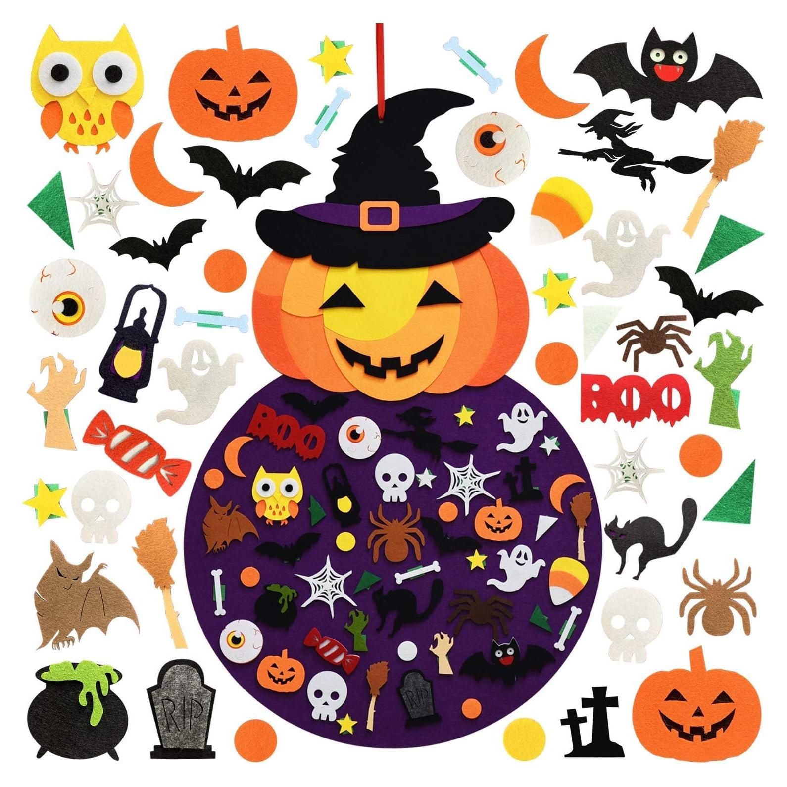 Decoración Colgante de Calabaza Halloween THAWAY 0.86m Fieltro