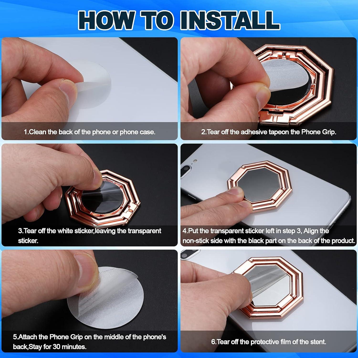 Soporte de Anillo para Teléfono Frienda 3 Piezas Ajustable